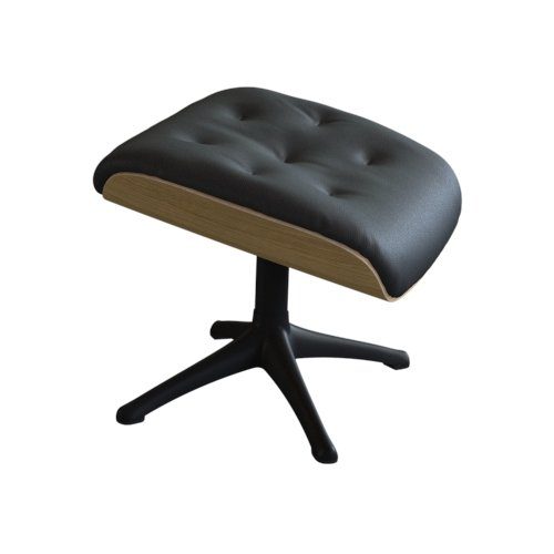 FLEXLUX Fußhocker Volden Beinstütze, pflegeleicht, skandinavisches Design, hoher Komfort, für Beinauflage zur besseren Entspannung, schwarzer Fuß, Holzrahmen