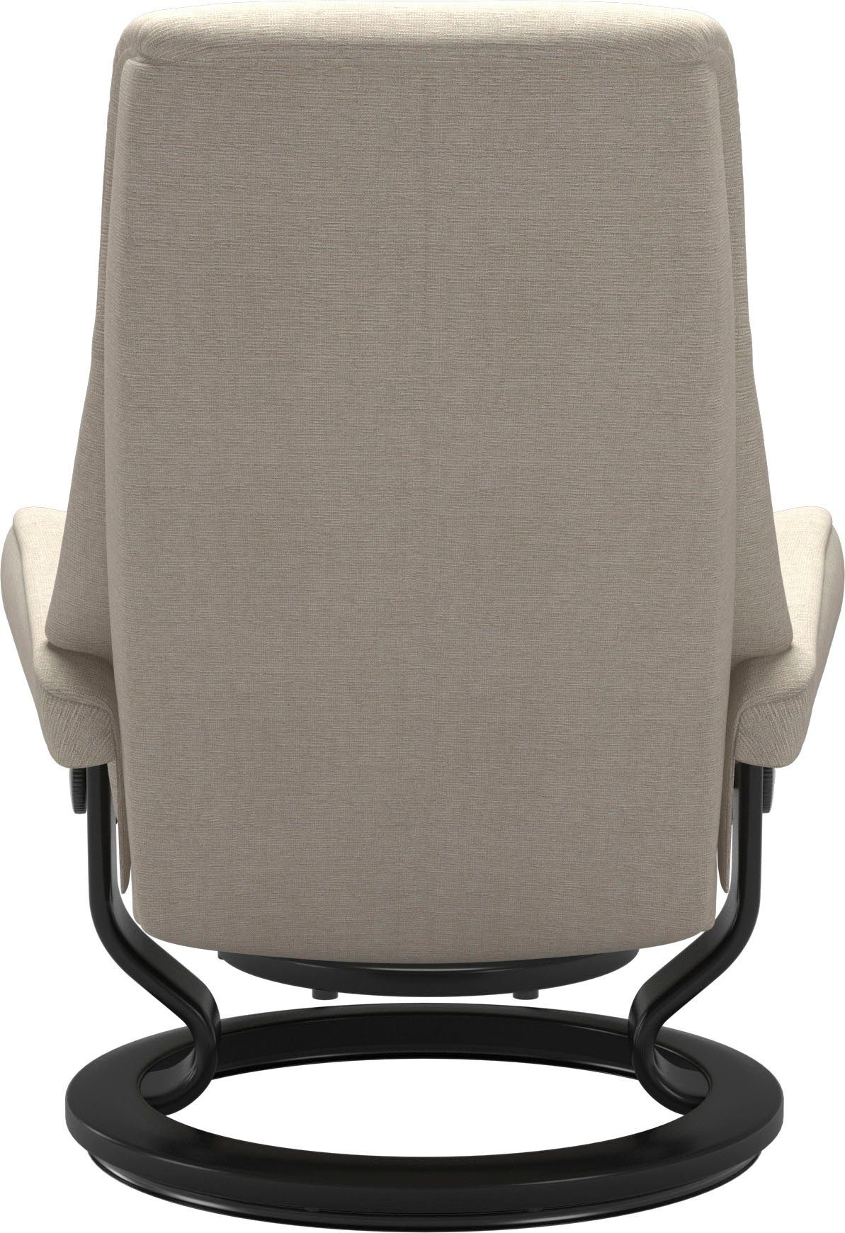 Stressless® Relaxsessel View (Set, Hocker), Größe Classic mit L,Gestell Schwarz Base, mit Relaxsessel