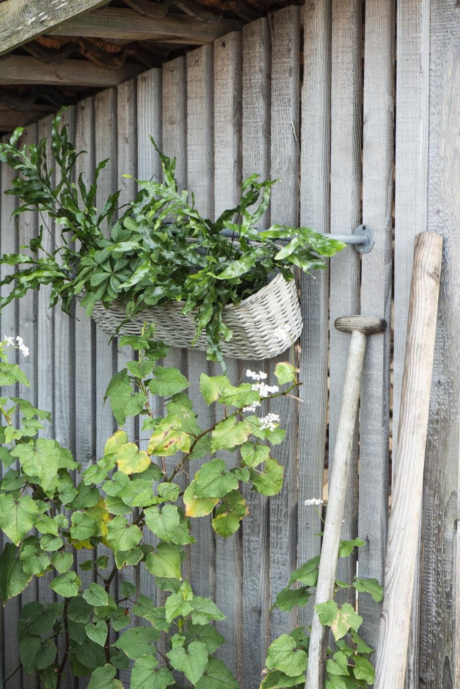 MarieAnn No.25 Blumenkasten Balkonkorb zum Hängen Pflanzkorb Weide mit Folie 60 cm
