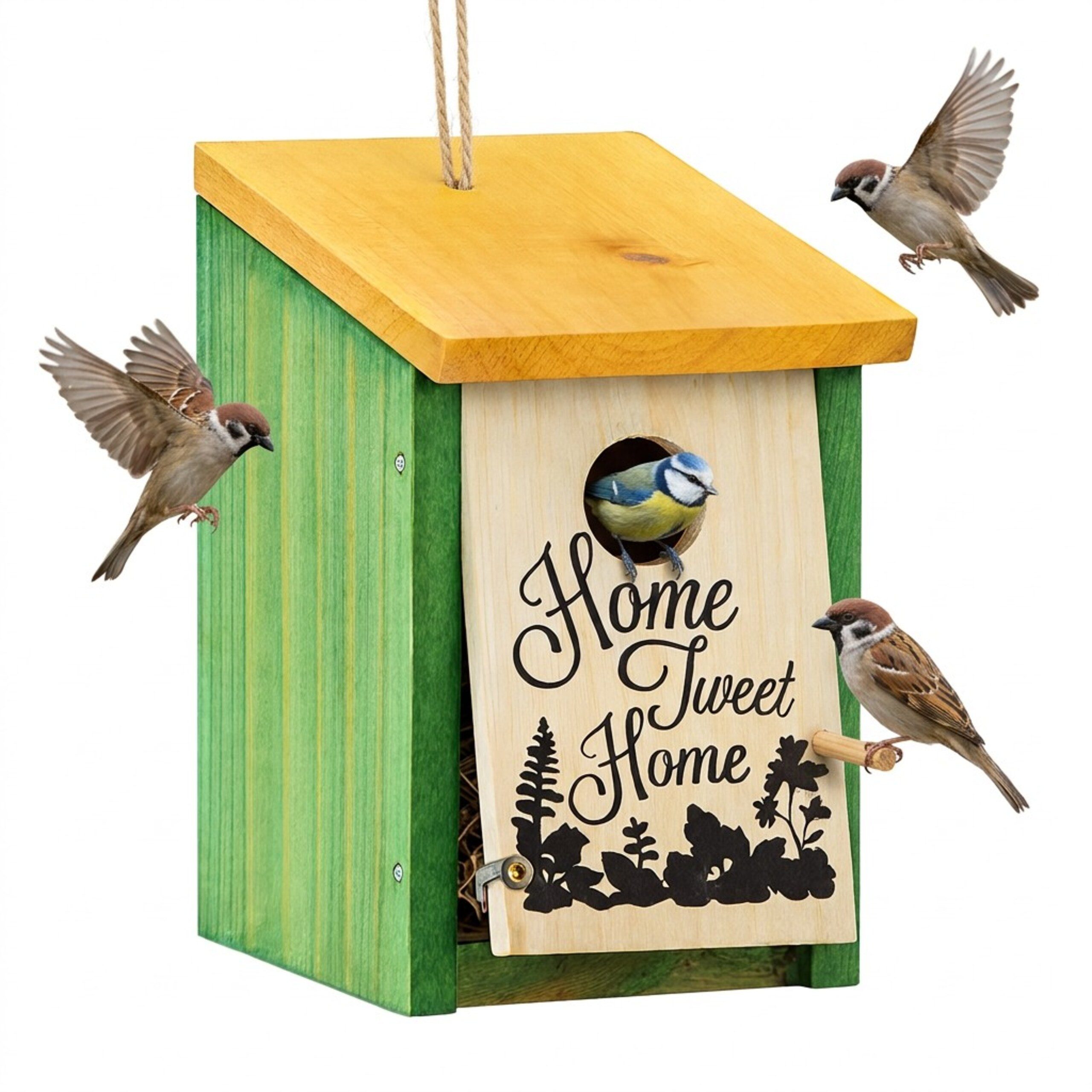 relaxdays Nistkasten Home Tweet Home, grün