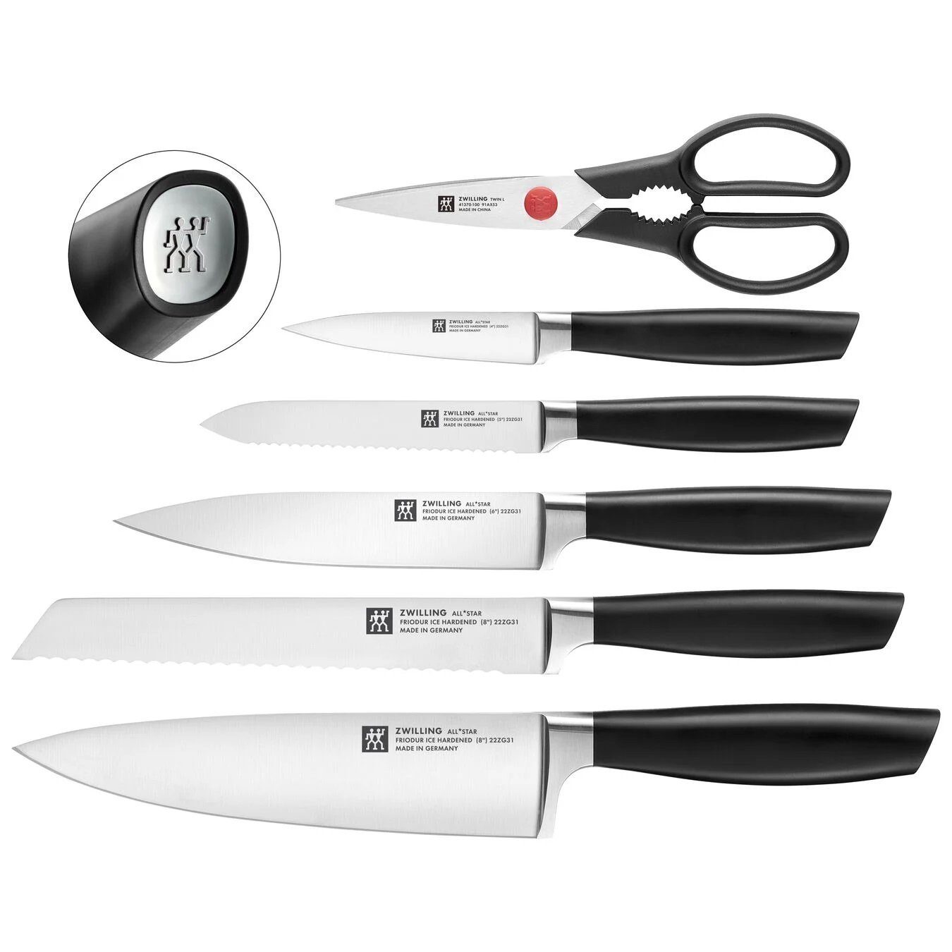 Zwilling Messerblock ZWILLING All * Star Messerblockset mit KiS Technologie 7-tlg, (7tlg)