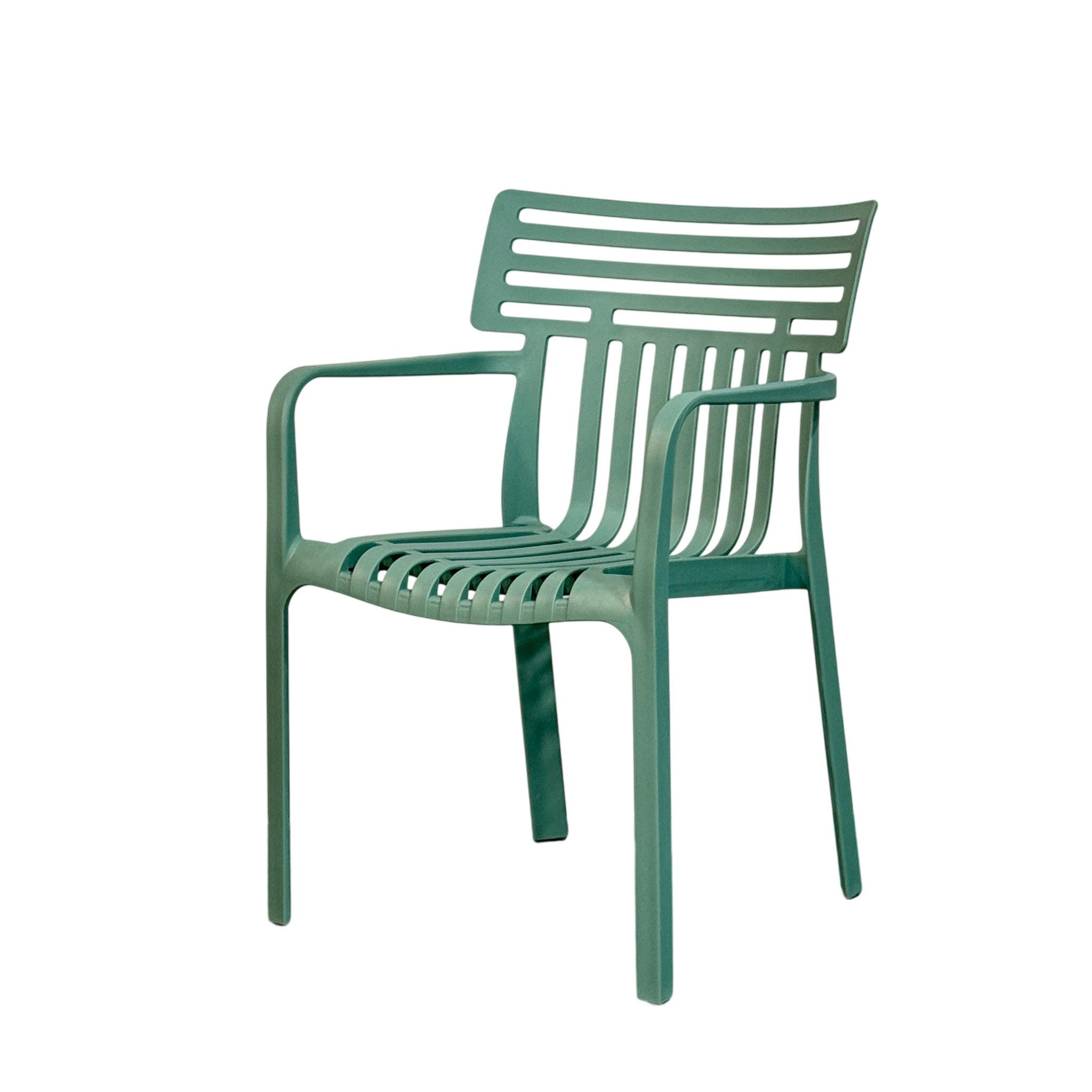 Floordirekt Gartenstuhl Designstuhl Terrano stapelbar aus Kunststoff wetterfest UV-beständig (1 Stuhl oder 6-er Set), verschiedene Farben