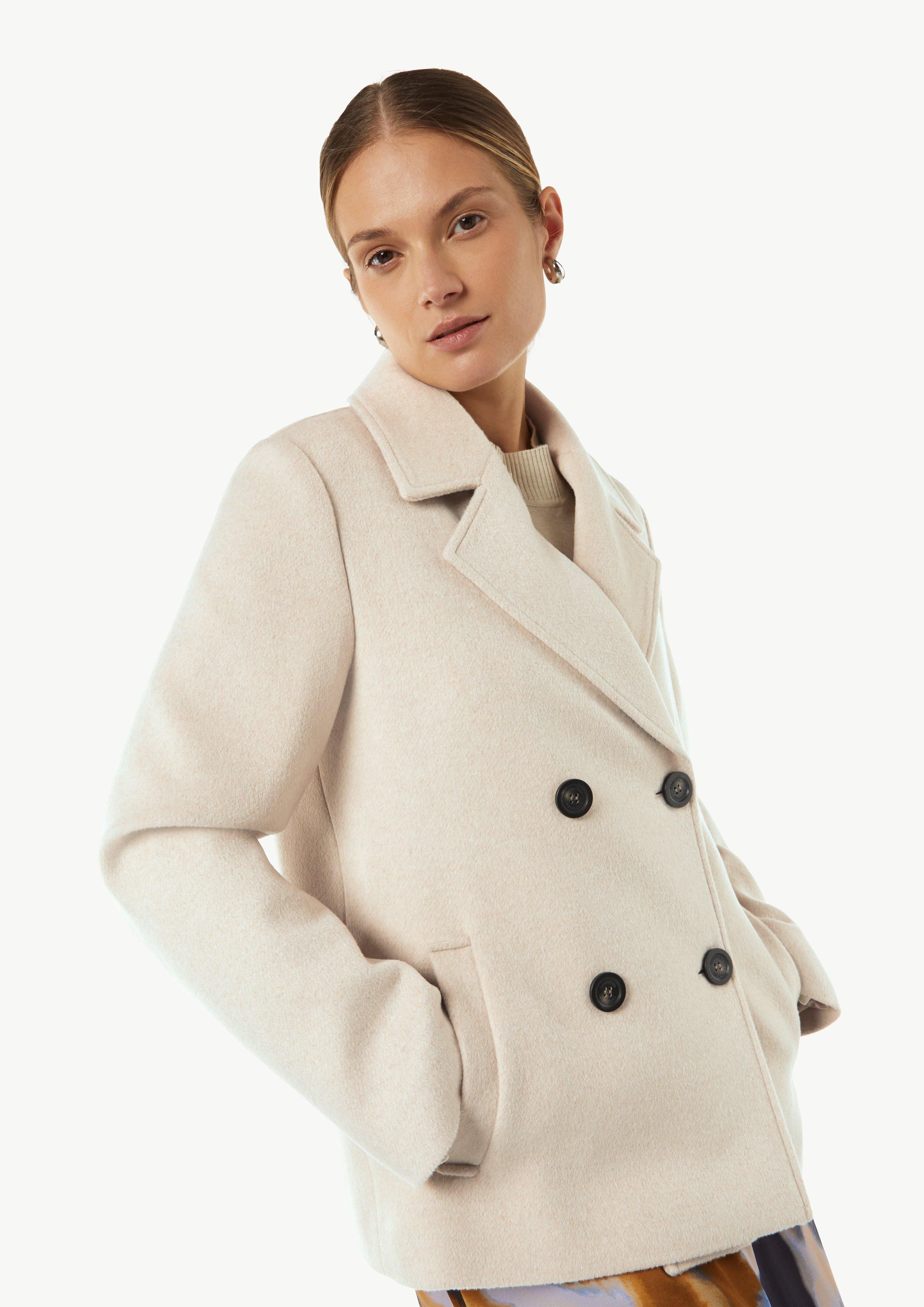 comma Kurzjacke Cabanjacke aus Wollmix günstig online kaufen