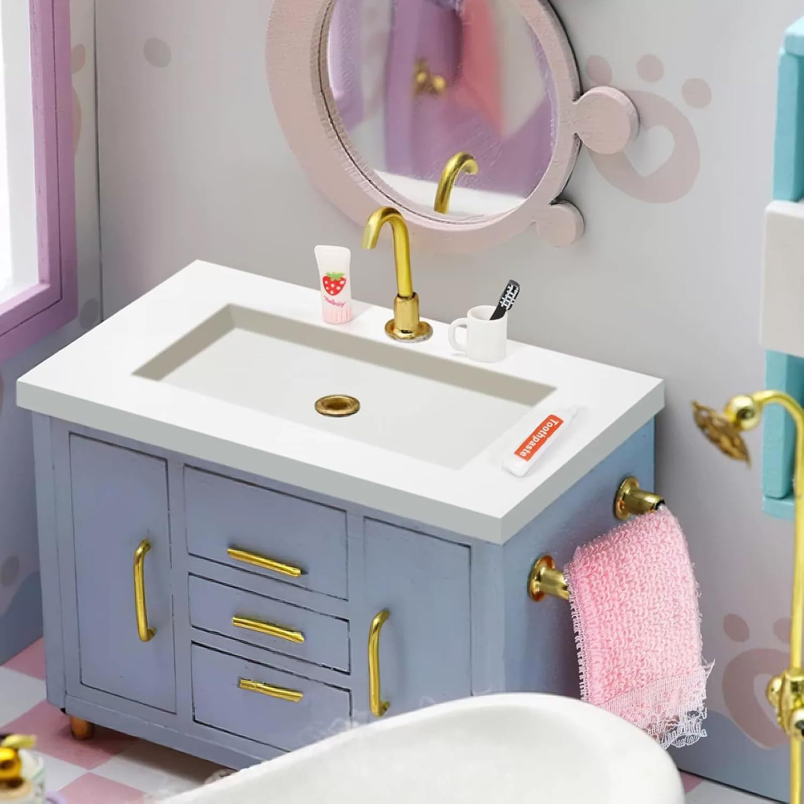 CLTYQ Puppenhausmöbel 15 pcs Wichtel Zubehör,Wichtelzubehör,Wichteltür,Miniatur Zubehör, Wichtel Set,Weihnachtswichtel,Mini Sachen,Miniatur Set,Puppenhaus Deko – Bild 5 von 5