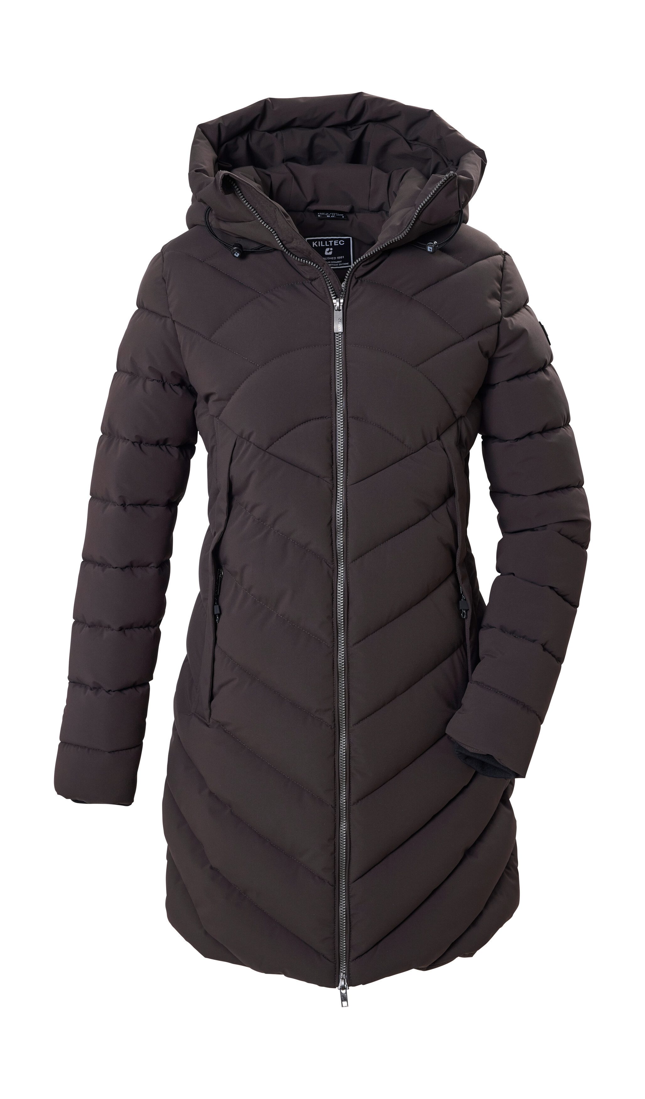 Killtec Steppmantel KOW 49 WMN QLTD PRK Wasserabweisender Steppparka mit verstellbarer Kapuze