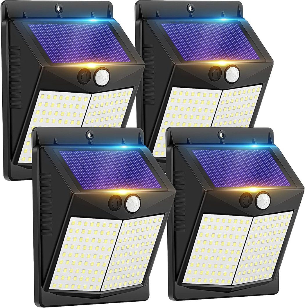 TUABUR LED Solarleuchte Solarleuchte für den Außenbereich mit Bewegungssensor