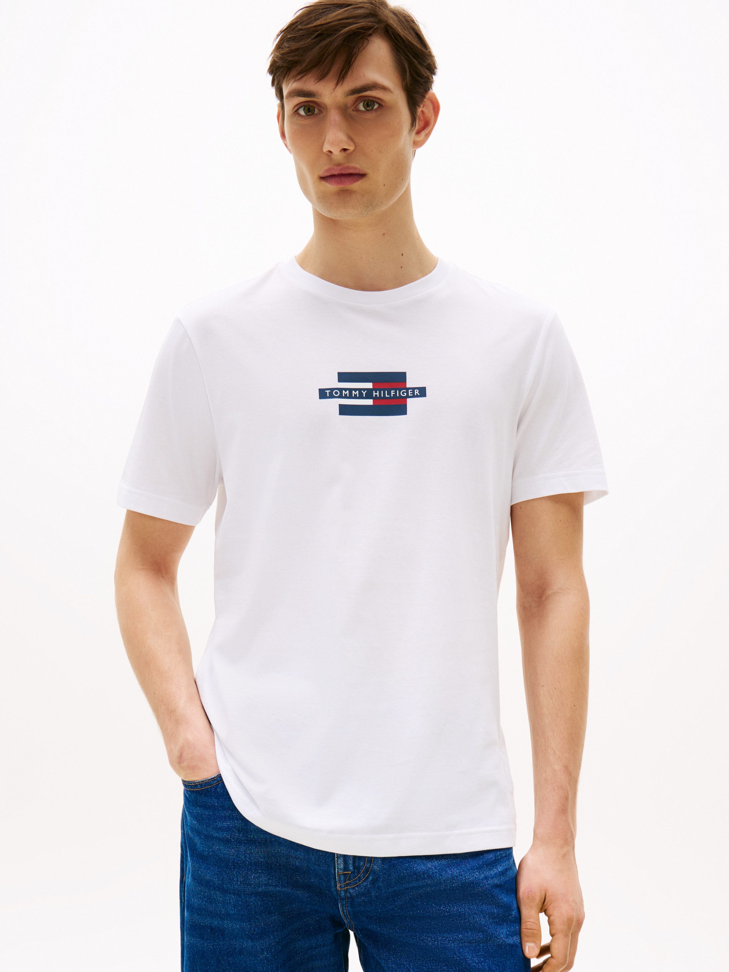 Tommy Hilfiger Kurzarmshirt FLAG BOX TEE günstig online kaufen