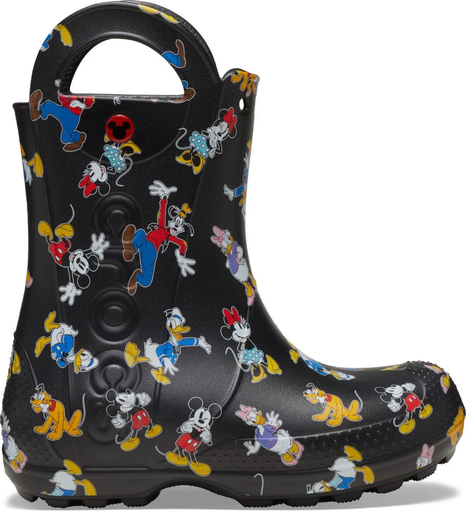 Crocs Kids' Mickey & Friends Handle It Gummistiefel Regenstiefel, Matschstiefel mit coolem Motiv