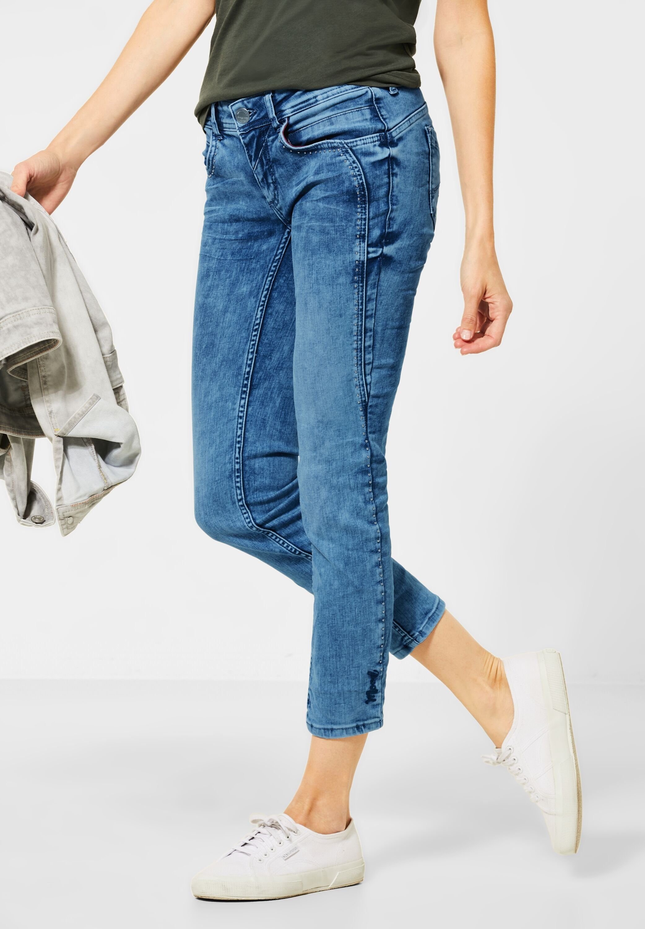 STREET ONE Comfort-fit-Jeans mit Nieten, Casual Fit Denim online kaufen |  OTTO