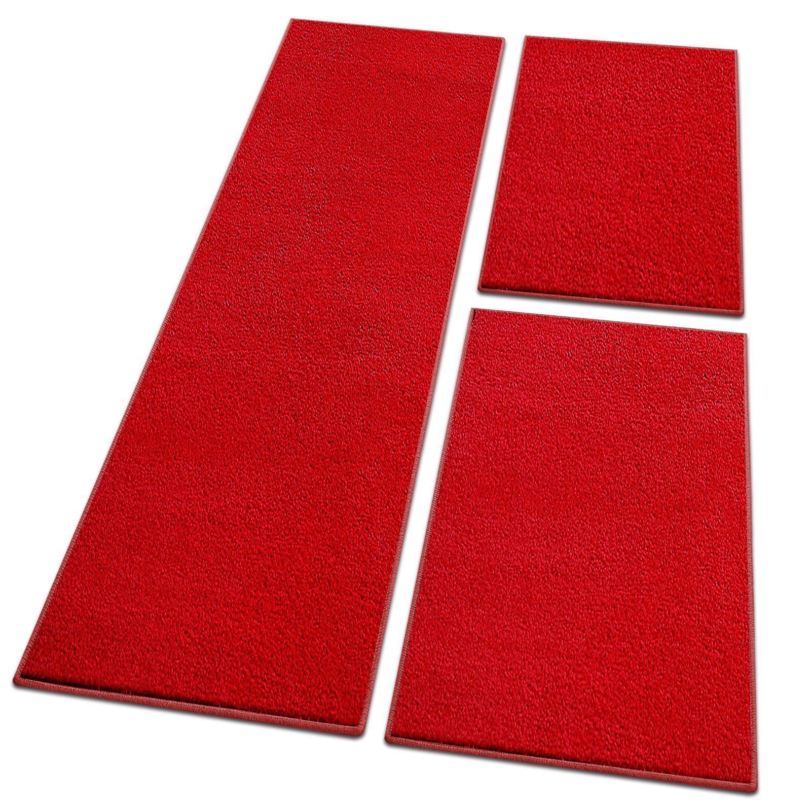 Floordirekt Hochflor-Bettumrandung Dynasty Rot, 3 Größen, günstig online kaufen