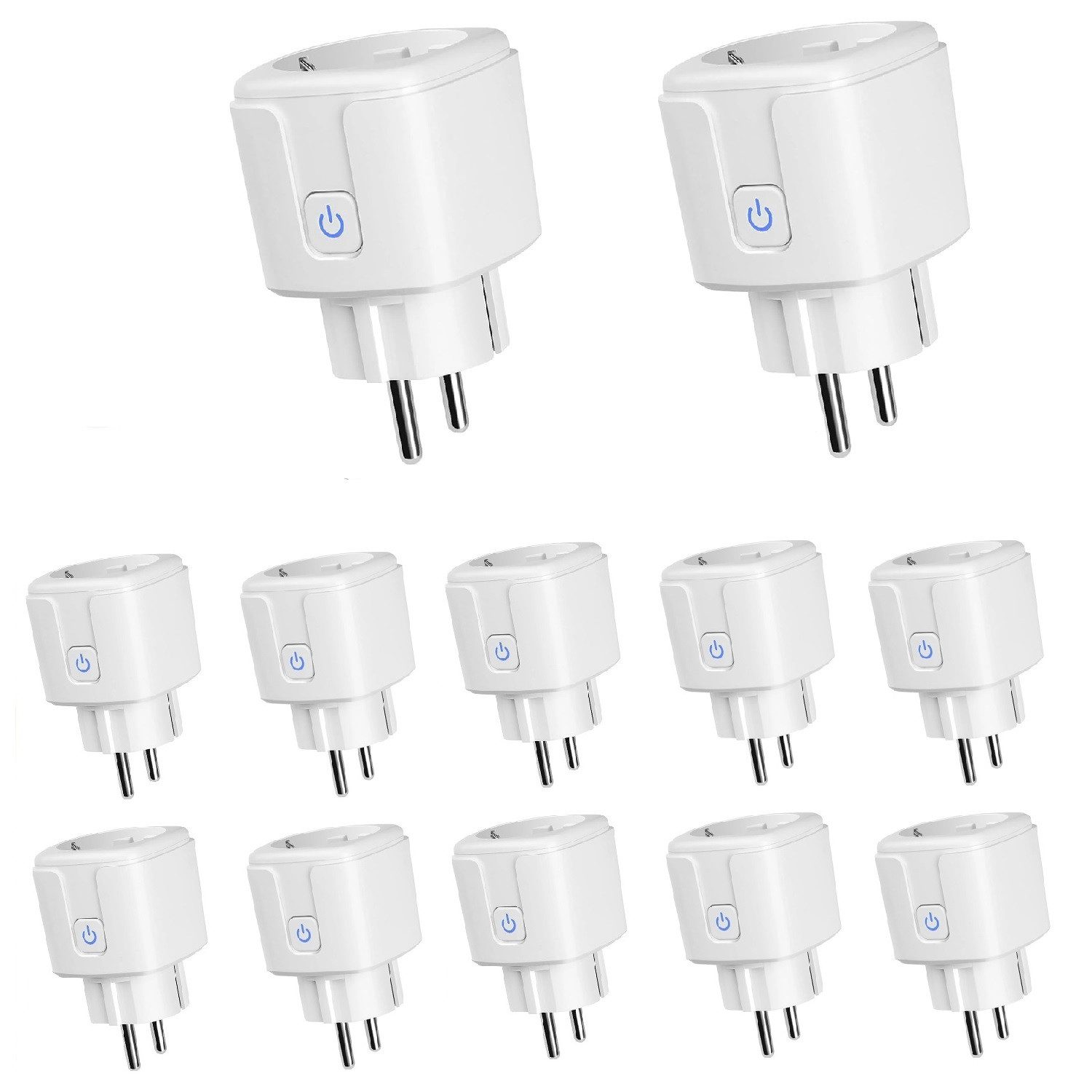 WLAN-Steckdose 12er-Pack,Smart Steckdose mit App Steuerung,Smart Plug,Funksteckdose