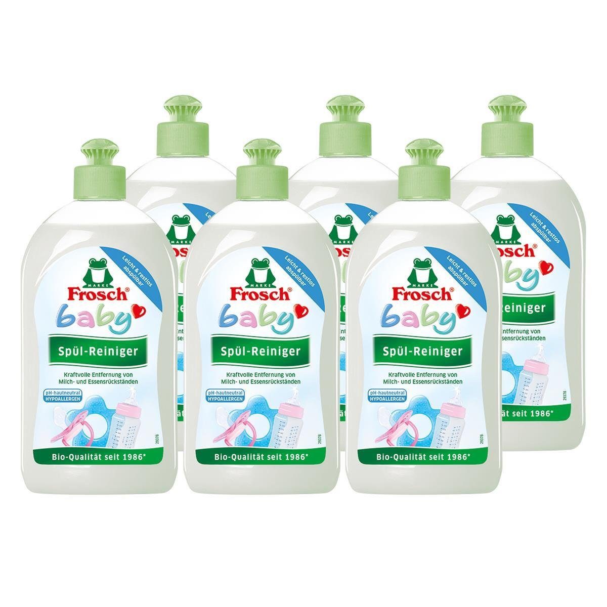 FROSCH 6x Frosch Baby Spül-Reiniger 500 ml Geschirrspülmittel