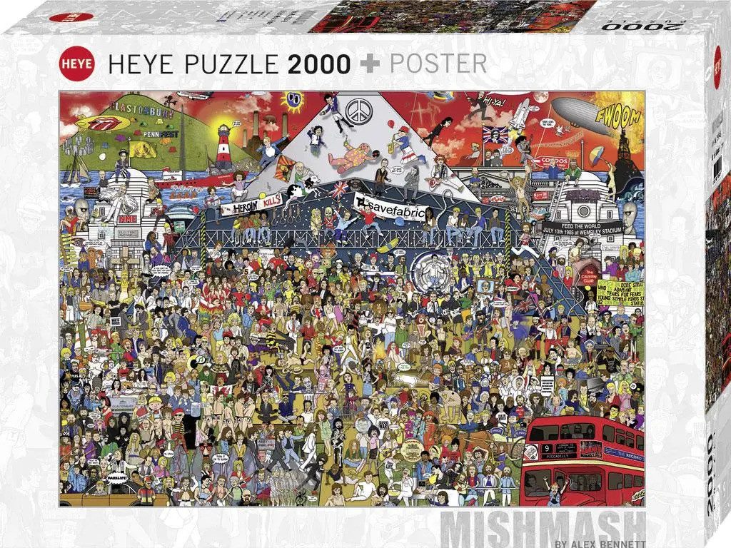 HEYE Пазли British Music History Пазли 2000 Teile, 2000 Пазлиteile