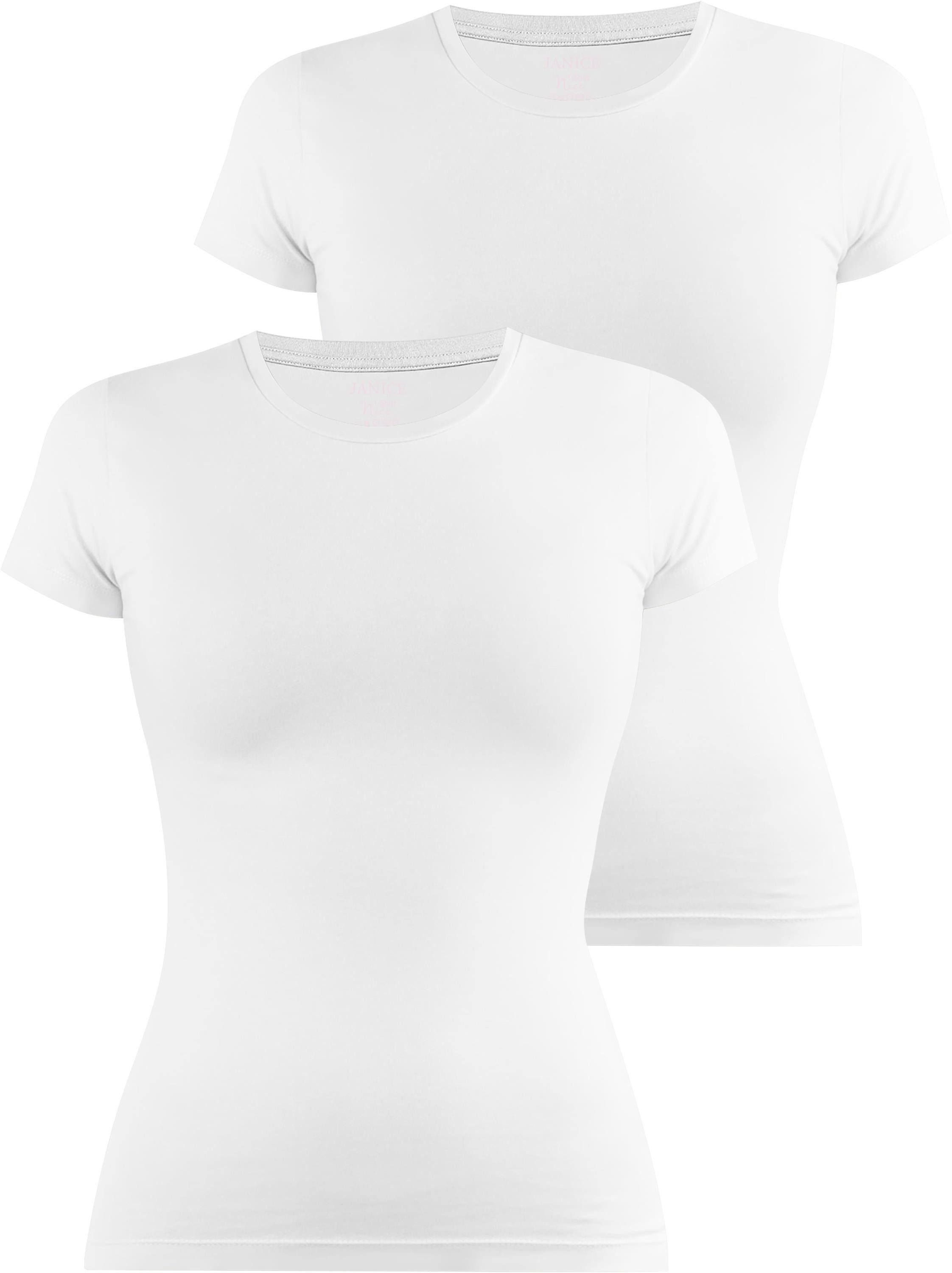 Janice Kurzarmshirt 2 x Damen T-Shirt günstig online kaufen