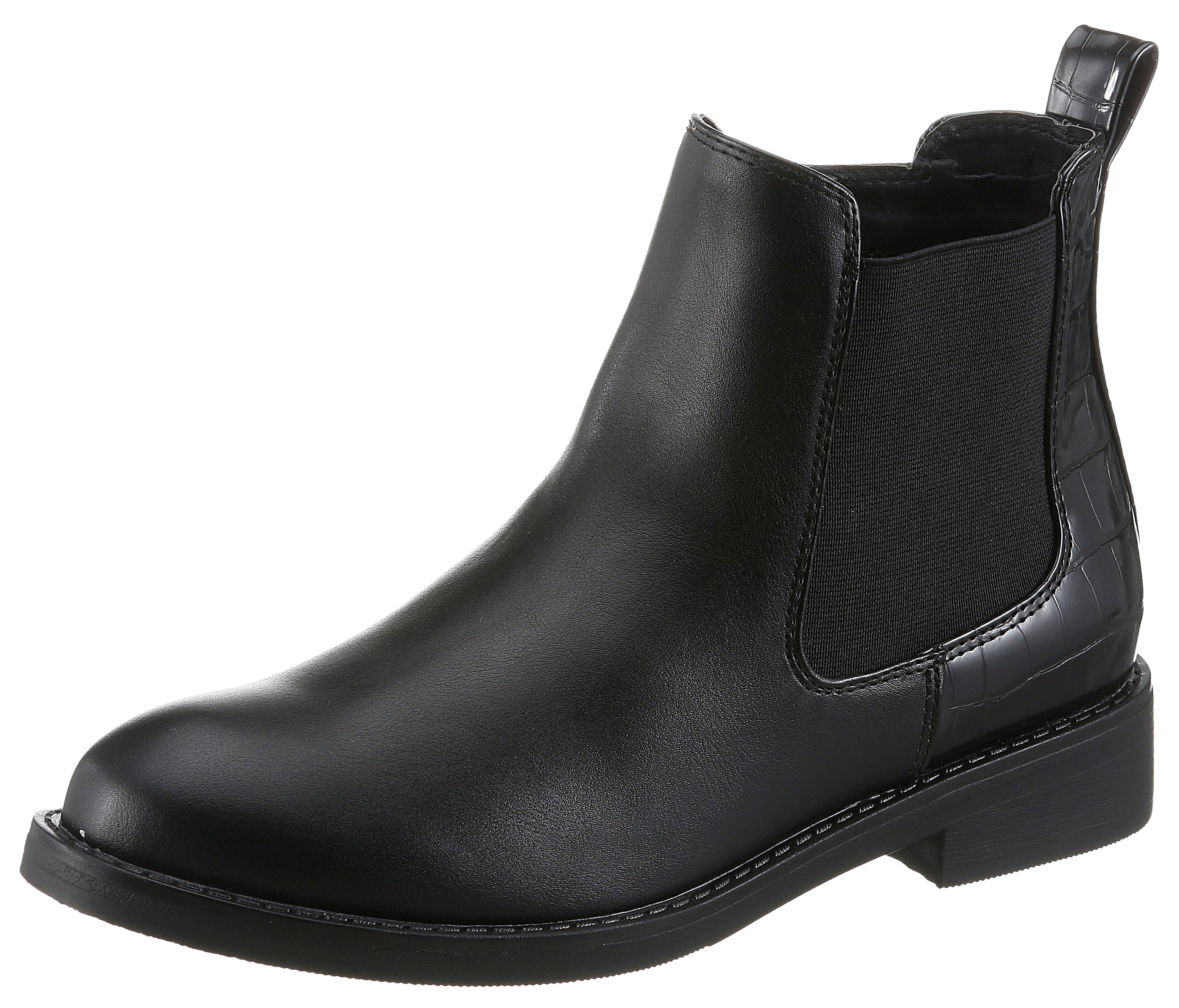 Aniston SHOES Chelseaboots Ankle Boots mit Croco-Besatz - NEUE KOLLEKTION