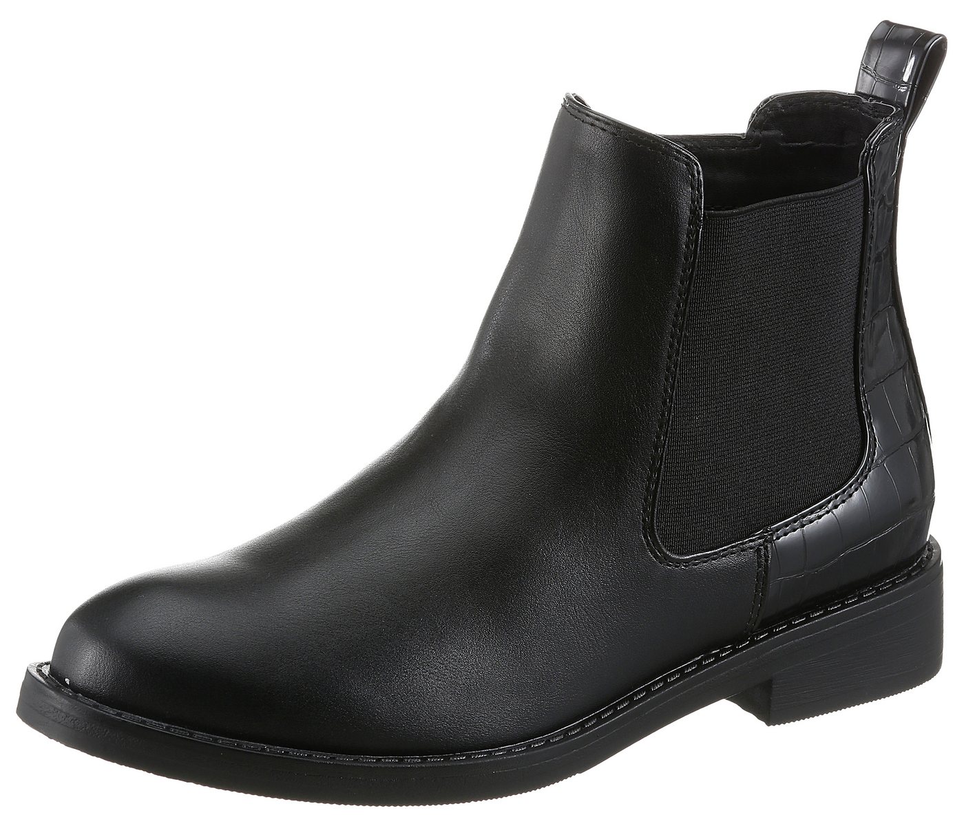 Aniston SHOES Chelseaboots Ankle Boots mit Croco-Besatz - NEUE KOLLEKTION