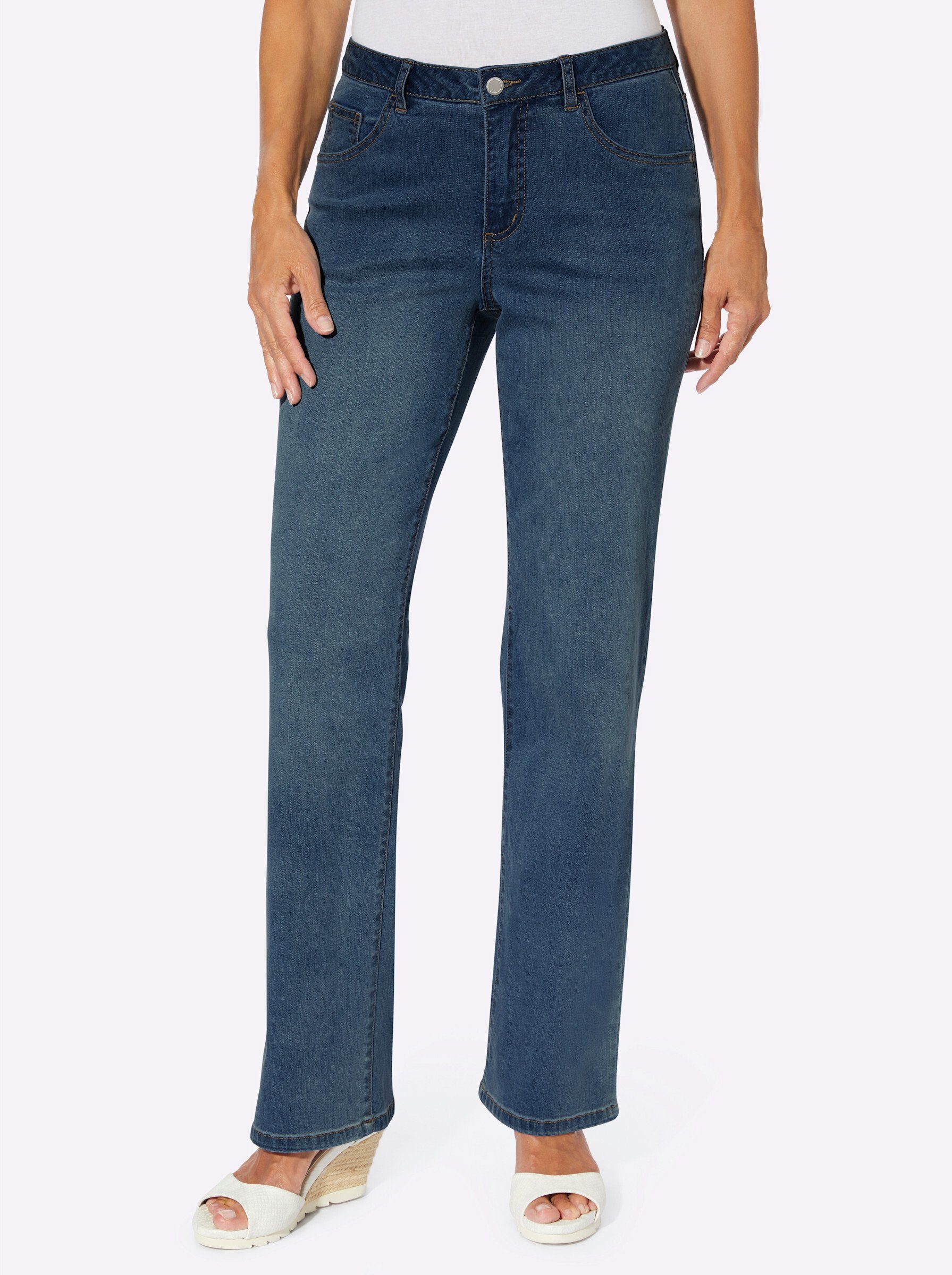 Inspirationen 5-Pocket-Jeans 1 Stk. tlg. günstig online kaufen
