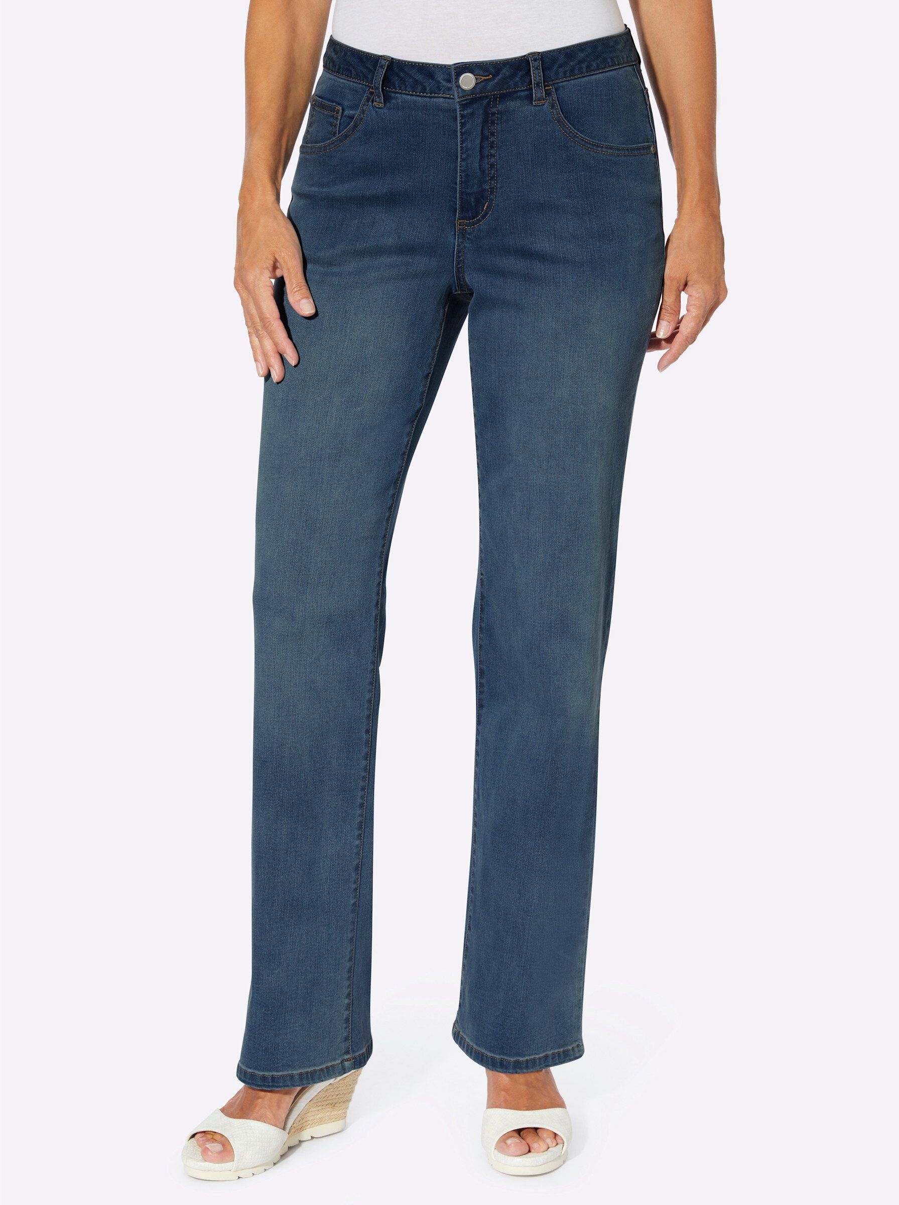 WITT WEIDEN Bequeme Jeans blue-stone-washed