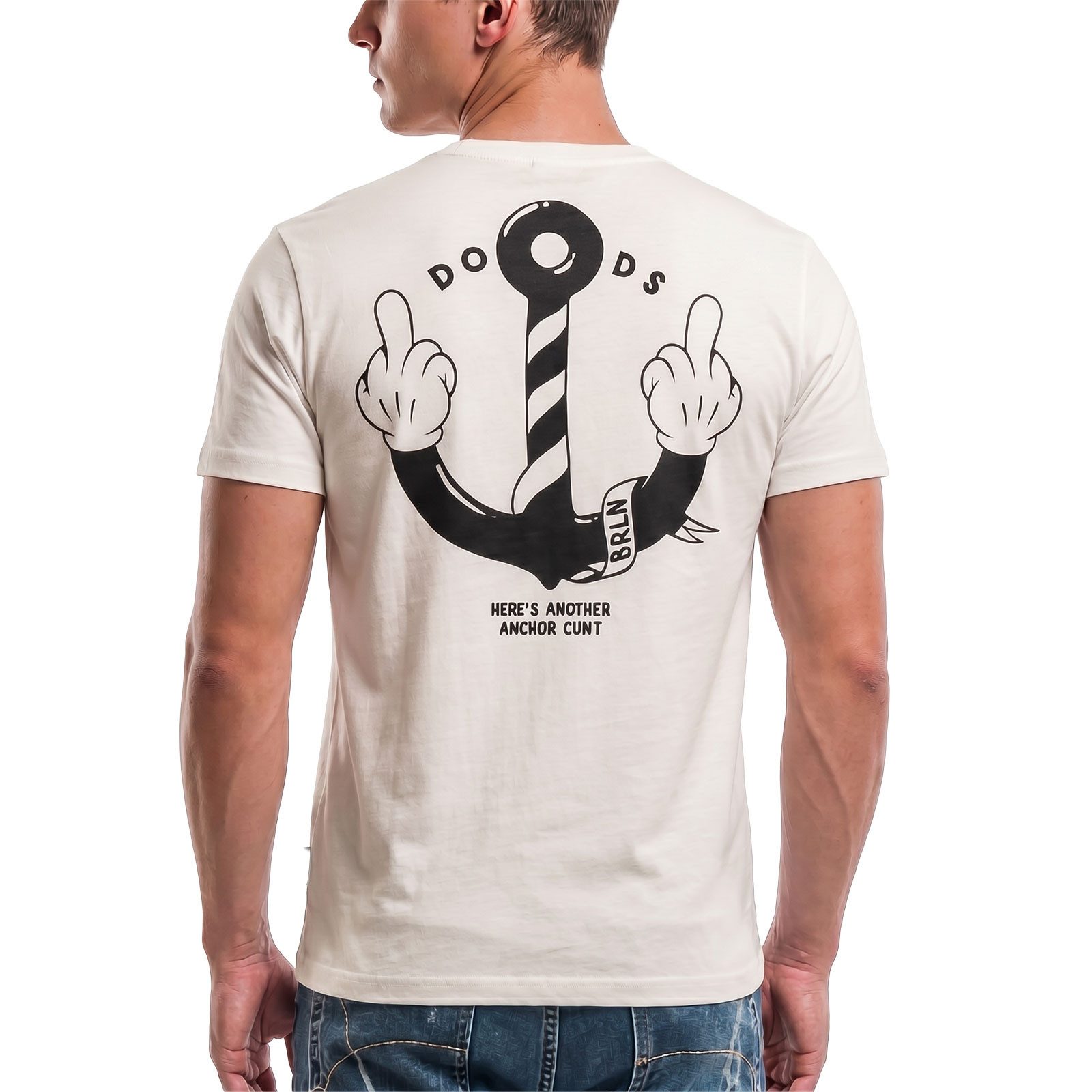 The Dudes T-Shirt T-Shirt The Dudes Anchor Classic (1-tlg) "The Dudes" Logo-Print auf der Rückseite