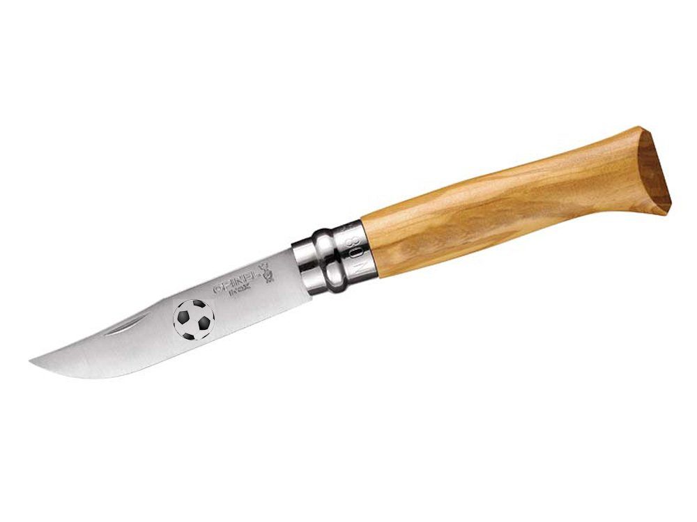 Opinel Taschenmesser Opinel Taschenmesser No 08, Olive, Fussballmotiv