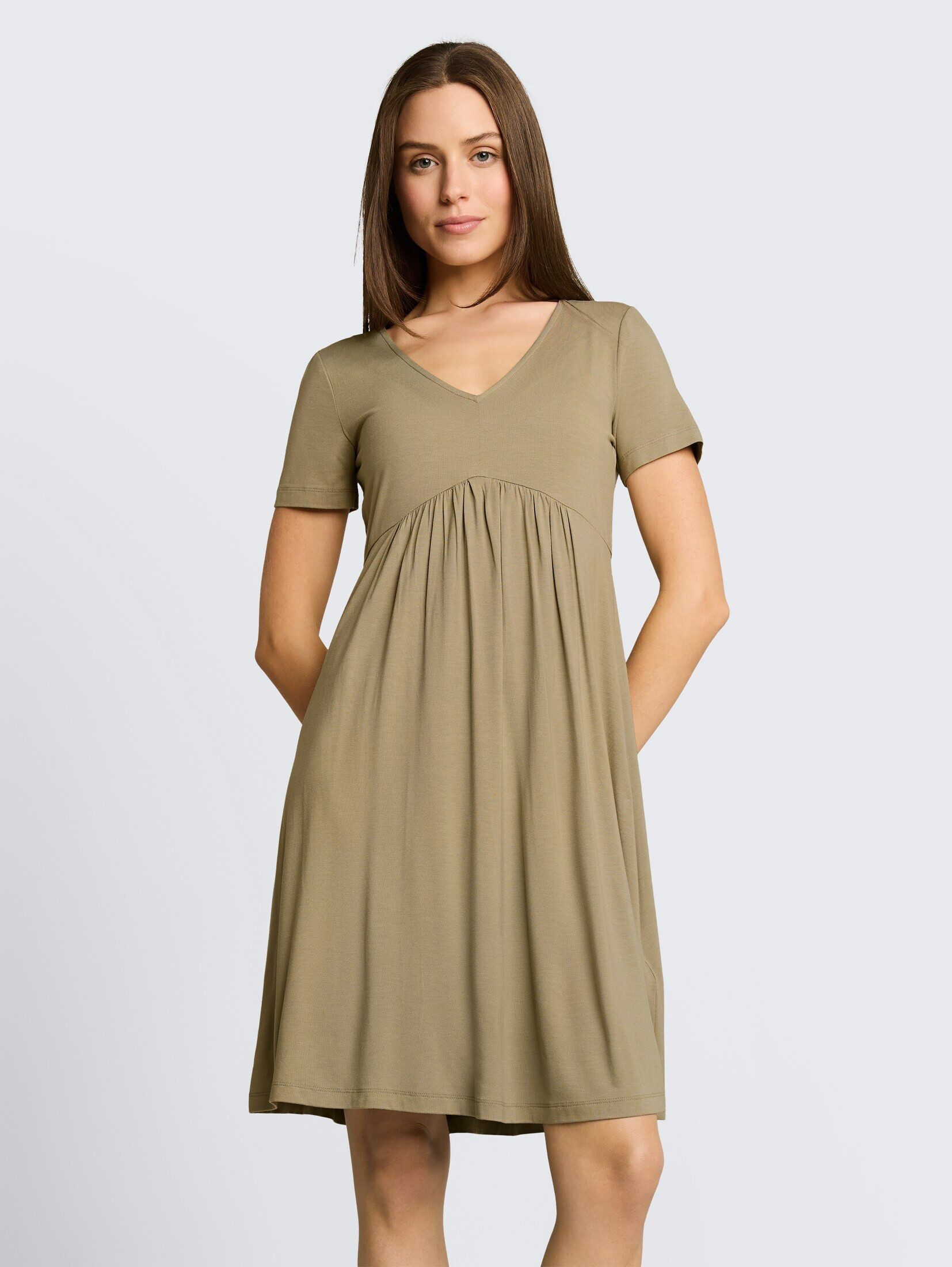 TOM TAILOR Sommerkleid Kleider & Jumpsuits Jerseykleid mit V-Ausschnitt