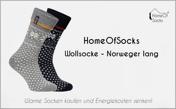 HomeOfSocks Socken Skandinavische Wollsocke "Norwegen-Lammwolle" Nordic Kuschelsocken Aus Wolle Dicke Socken Hyggelig Warm Mit Hohem 70% Lamm Wollanteil In Norwegischem Design