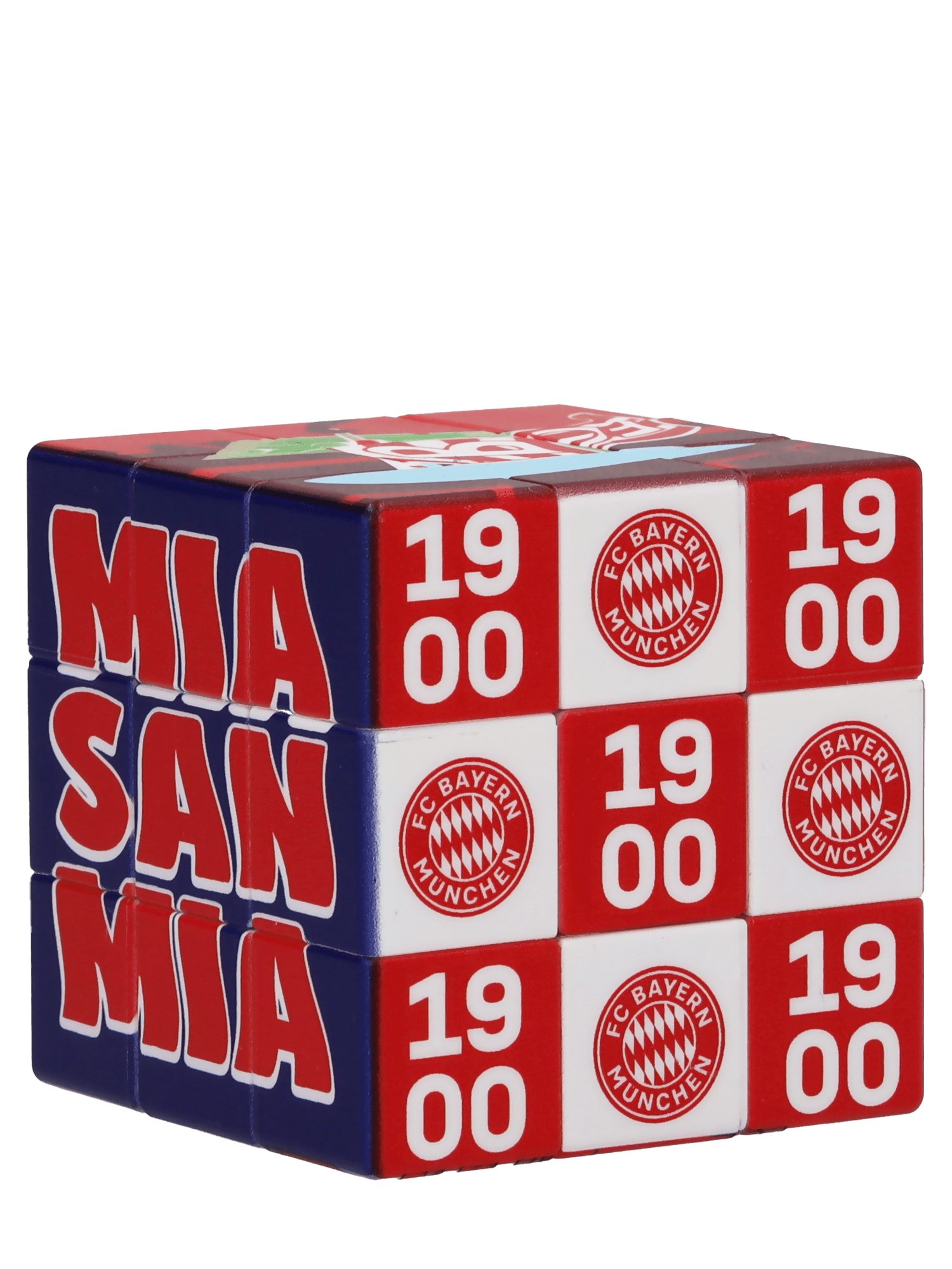 FC Bayern München Würfelpuzzle FC Bayern München I Zauberwürfel I Mehrfarbig, Puzzleteile