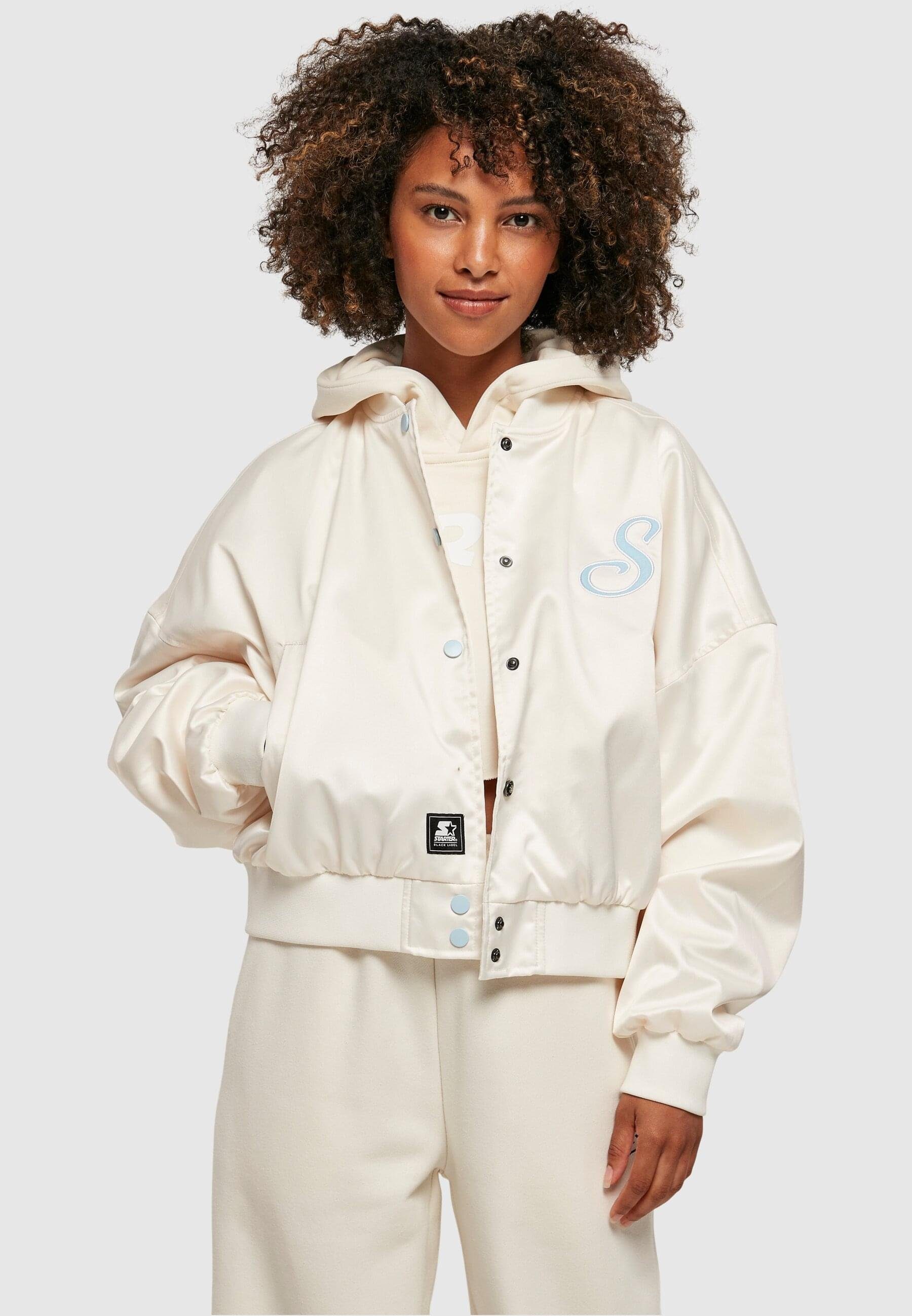Damen College Starter Ladies Jacket palewhite Satin (1-St) Collegejacke Starter