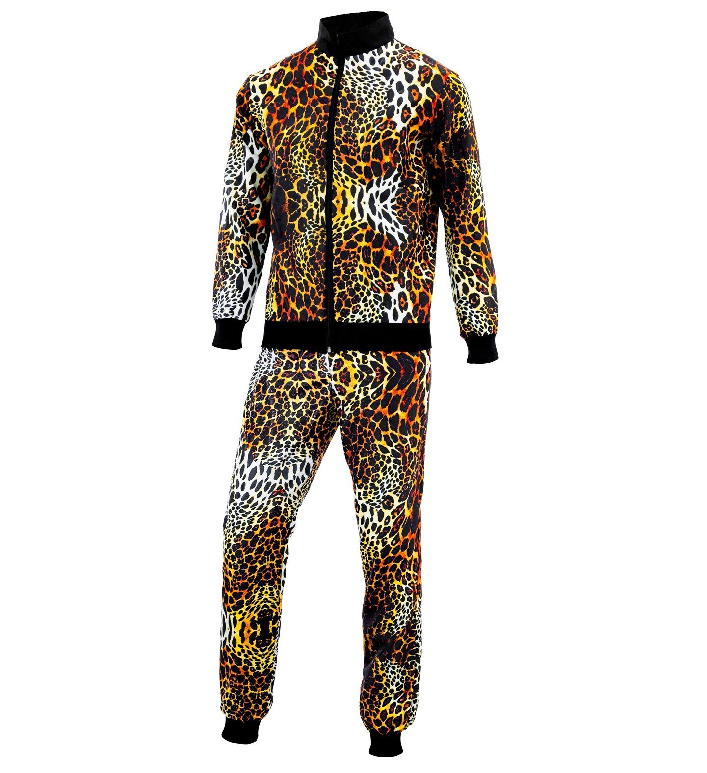Widmann S.r.l. Kostüm Party Trainingsanzug 'Leopard' für Erwachsene, Or