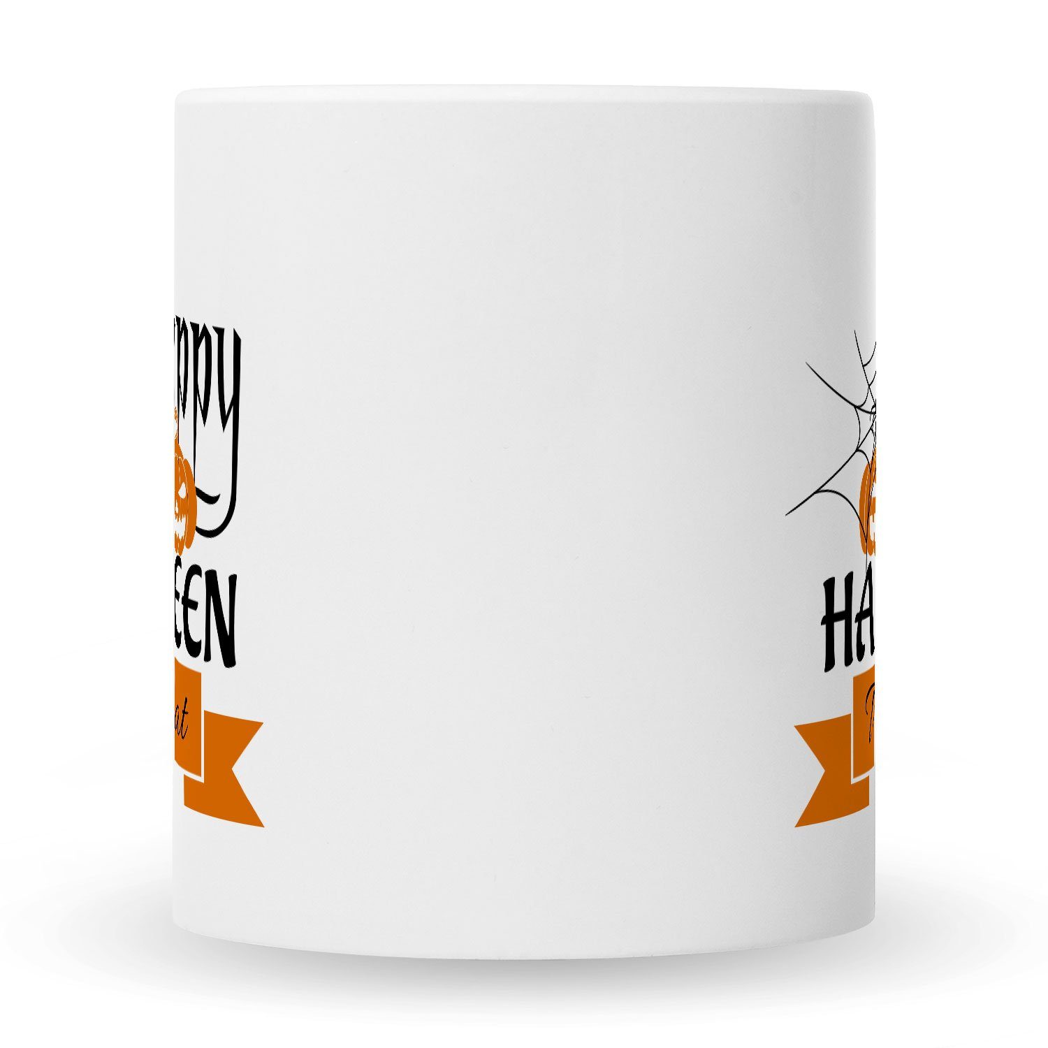 Motiv GRAVURZEILE V2 Halloween Ihn Geschenk & im Happy Weiß Tasse Design mit Sie - für -