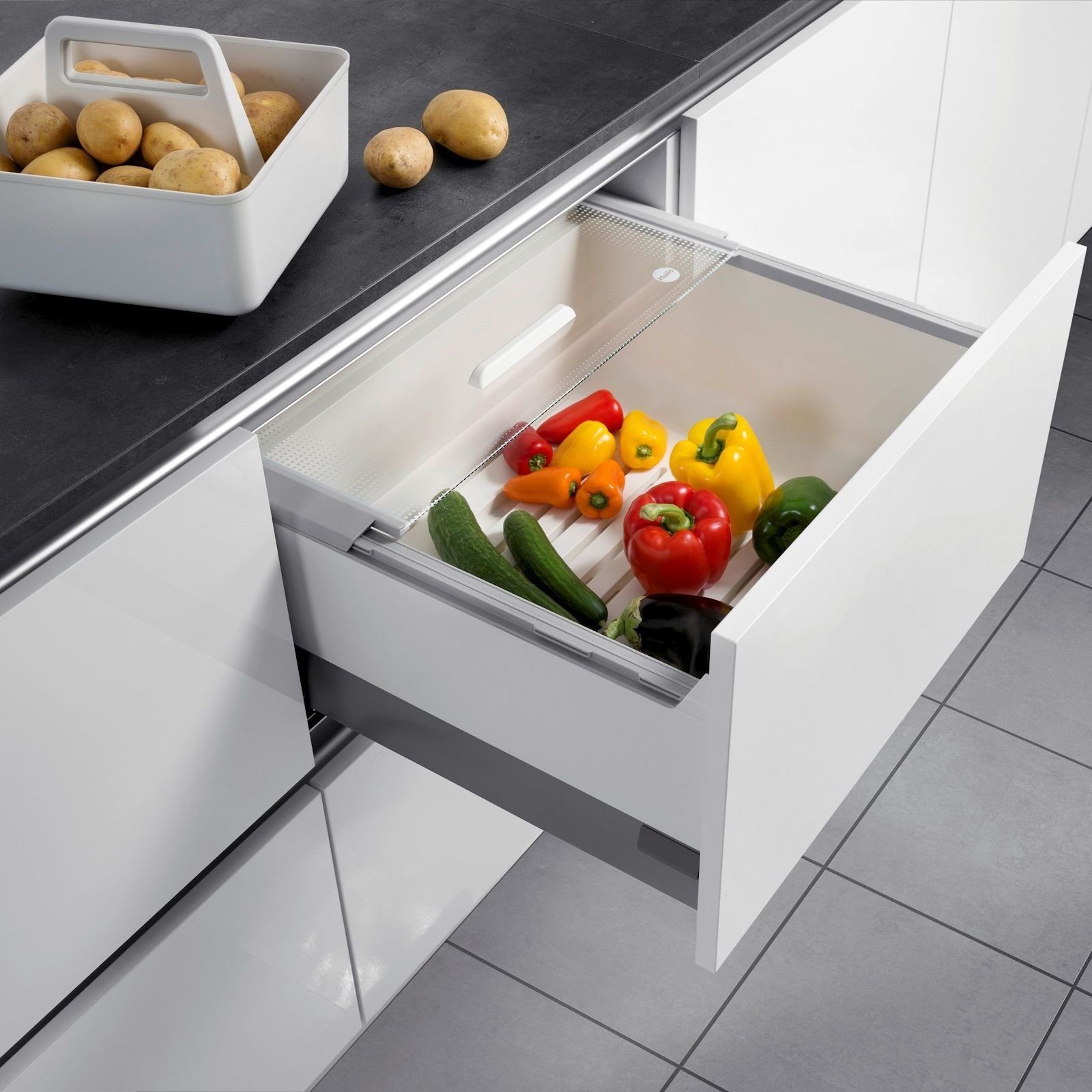 Hailo Schubladeneinsatz Pantry-Box Lebensmittel Aufbewahrung (1 St), Vorratsbox Schubkastenauszug