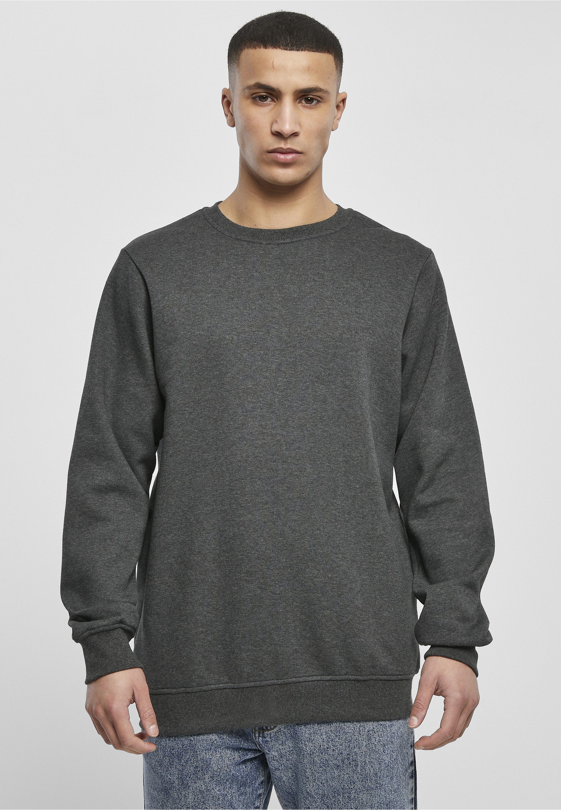 URBAN CLASSICS Rundhalspullover Urban Classics Herren Basic Terry Crew (1-tlg)
