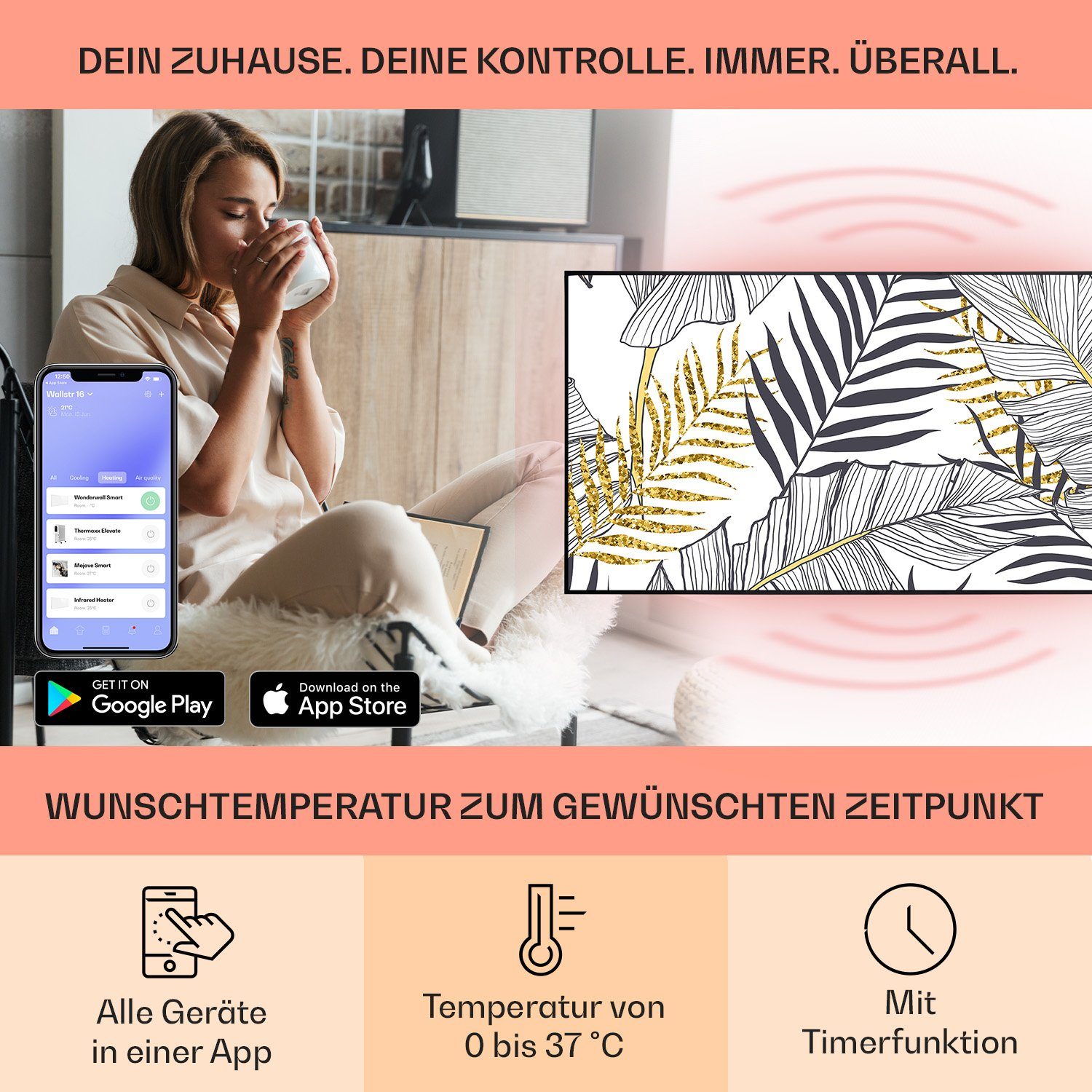 Klarstein Heizkörper Wonderwall Air Art Smart günstig online kaufen
