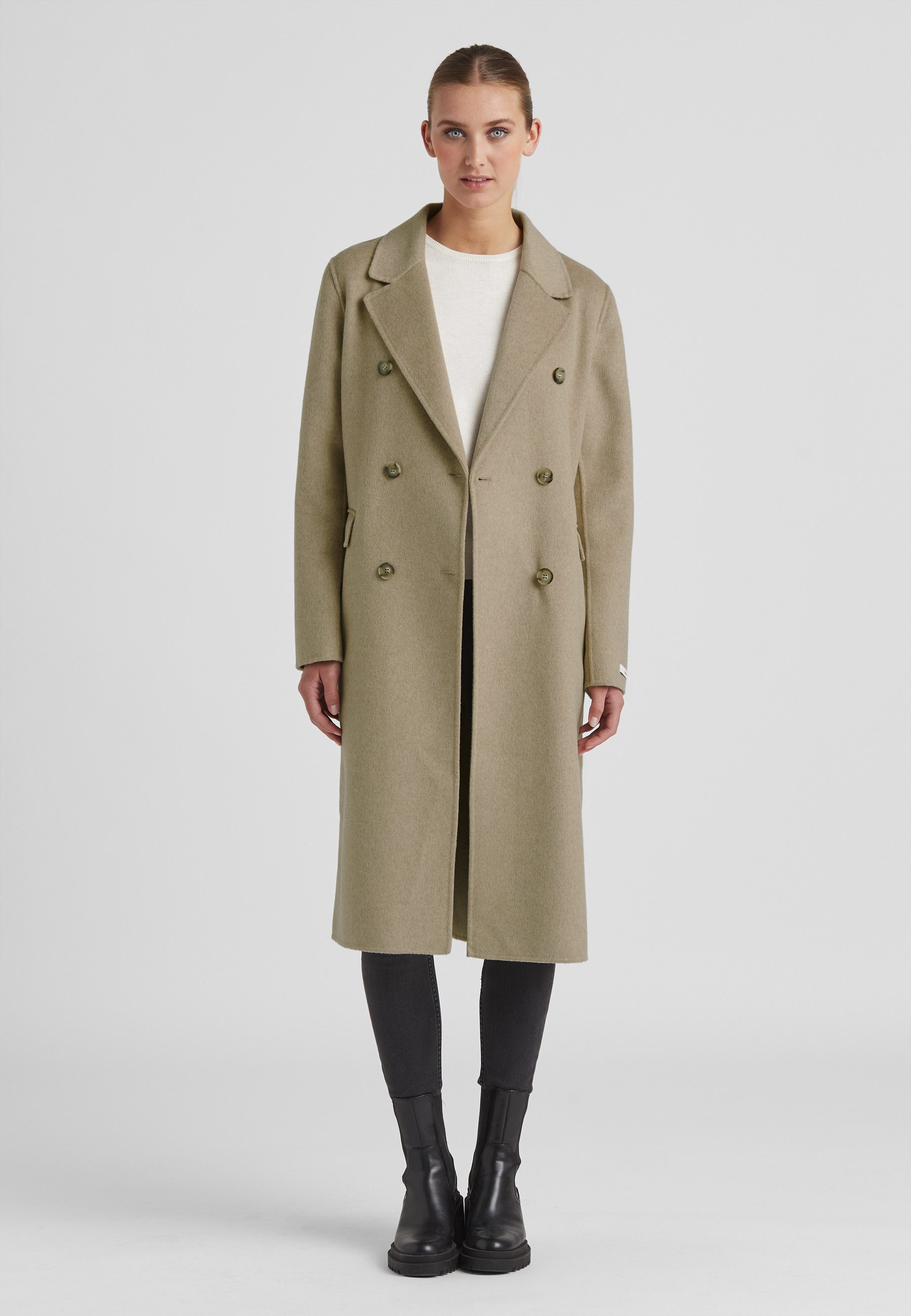 Milestone Langmantel MSNorma Damen elegant, klassisch Knöpfe