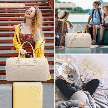 XDeer Sporttasche Sporttasche Reisetasche Damen Weekender Travel Bag, Schuhfach & Nassfach Gym Bag für Flugzeug Reisen 
