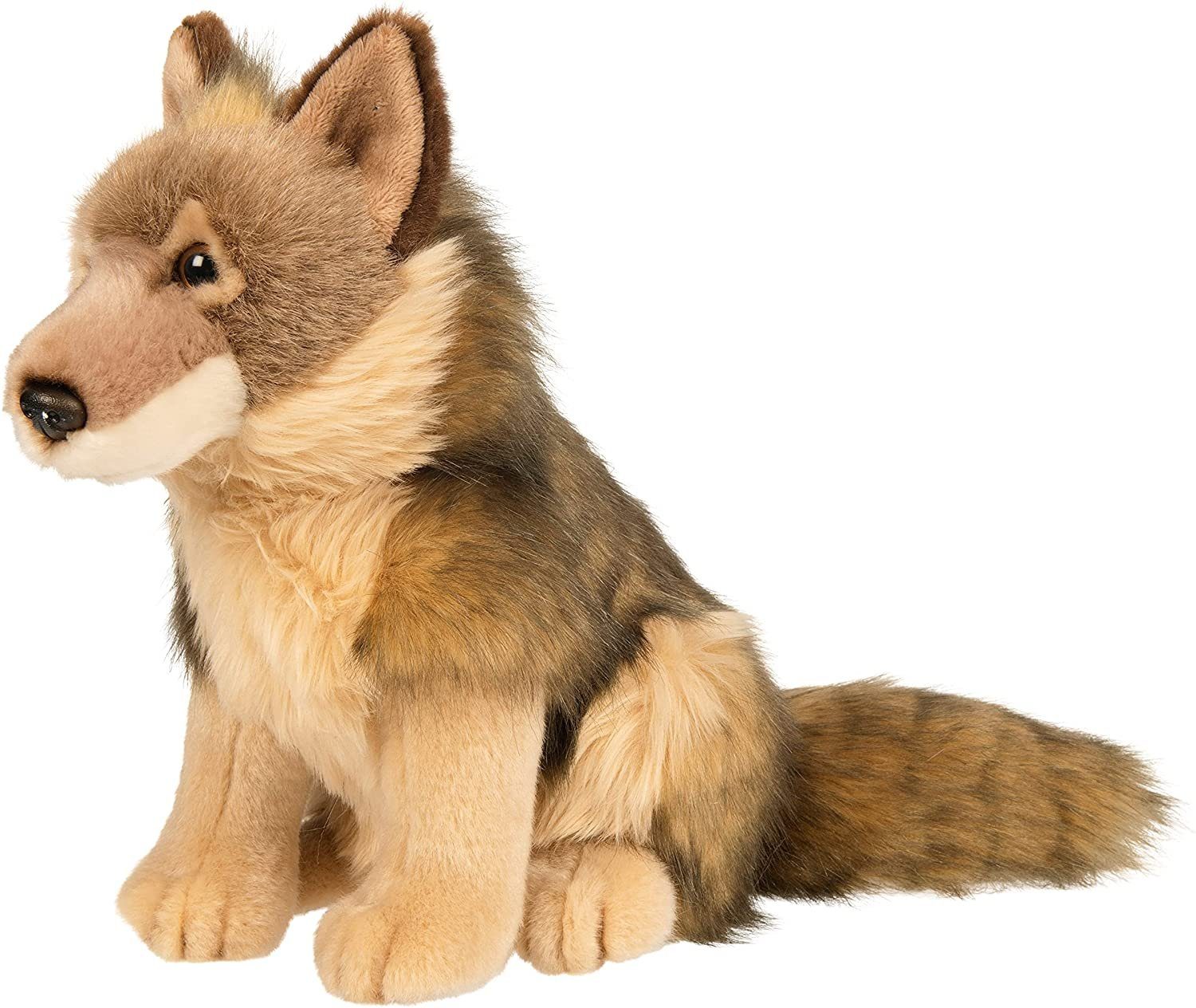 Lupus - cm Plüschtier, Uni-Toys Füllmaterial (Höhe) Wolf zu - recyceltes - 100 % Kuscheltier Plüsch-Wolf, 25 sitzend