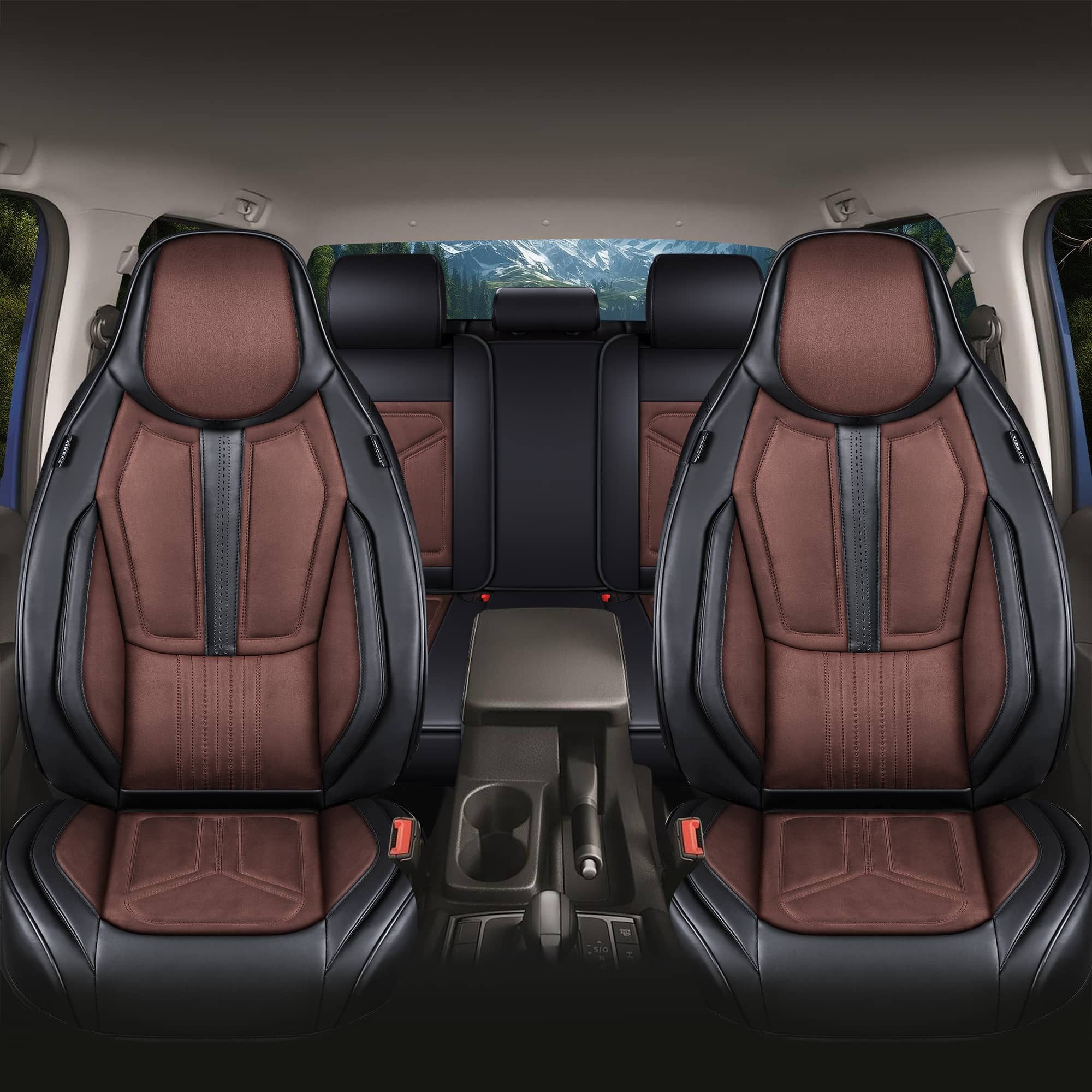 BREMER SITZBEZÜGE Autositzbezug für Honda HR-V Bj ab 2021 (FS6), Set, 2-tlg., Komplettset Vorne und Hinten, in Schwarz/Braun