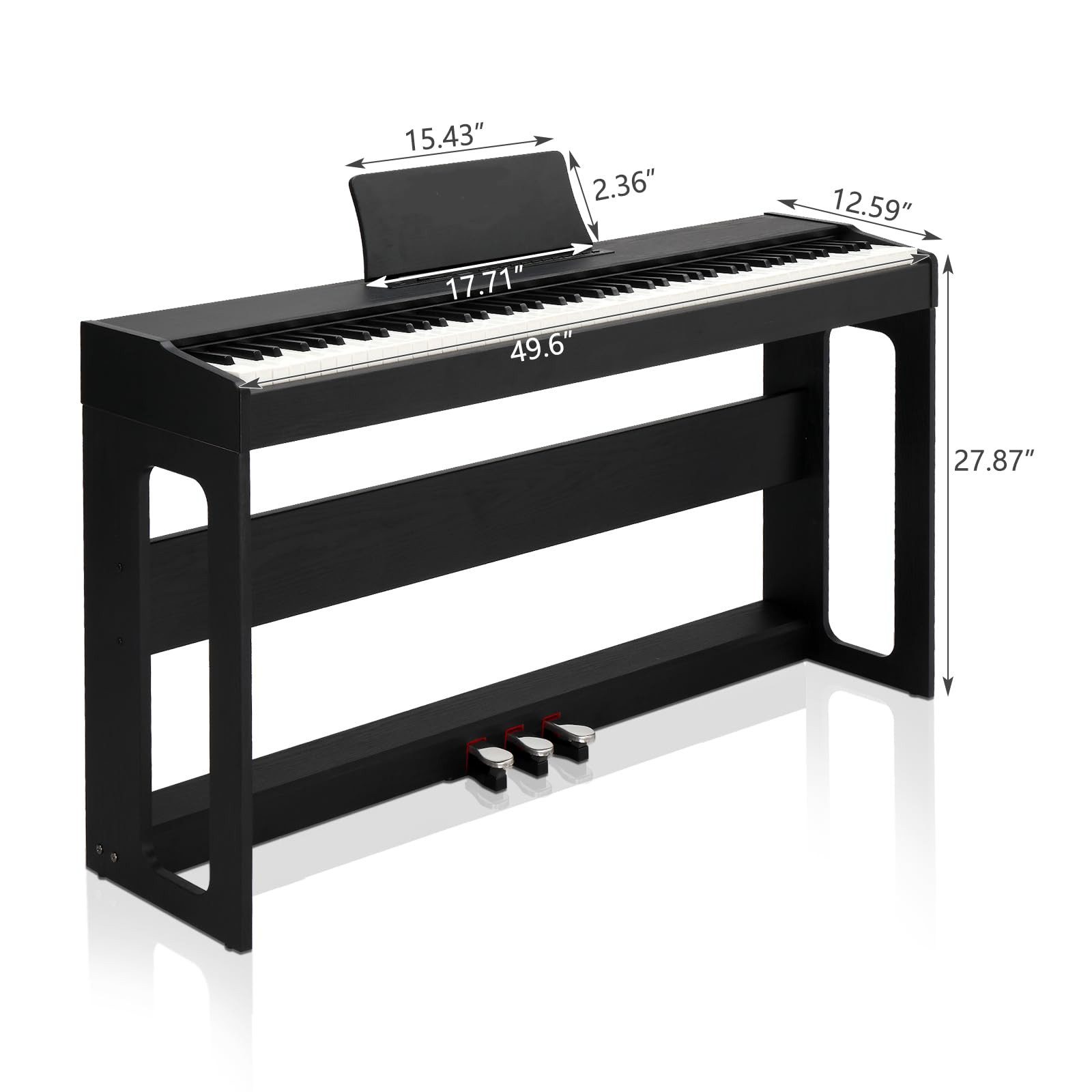 Digitalpiano GDP-104 E Piano 88 Tasten, vollgewichtete Tastaturen, Dual Bluetooth