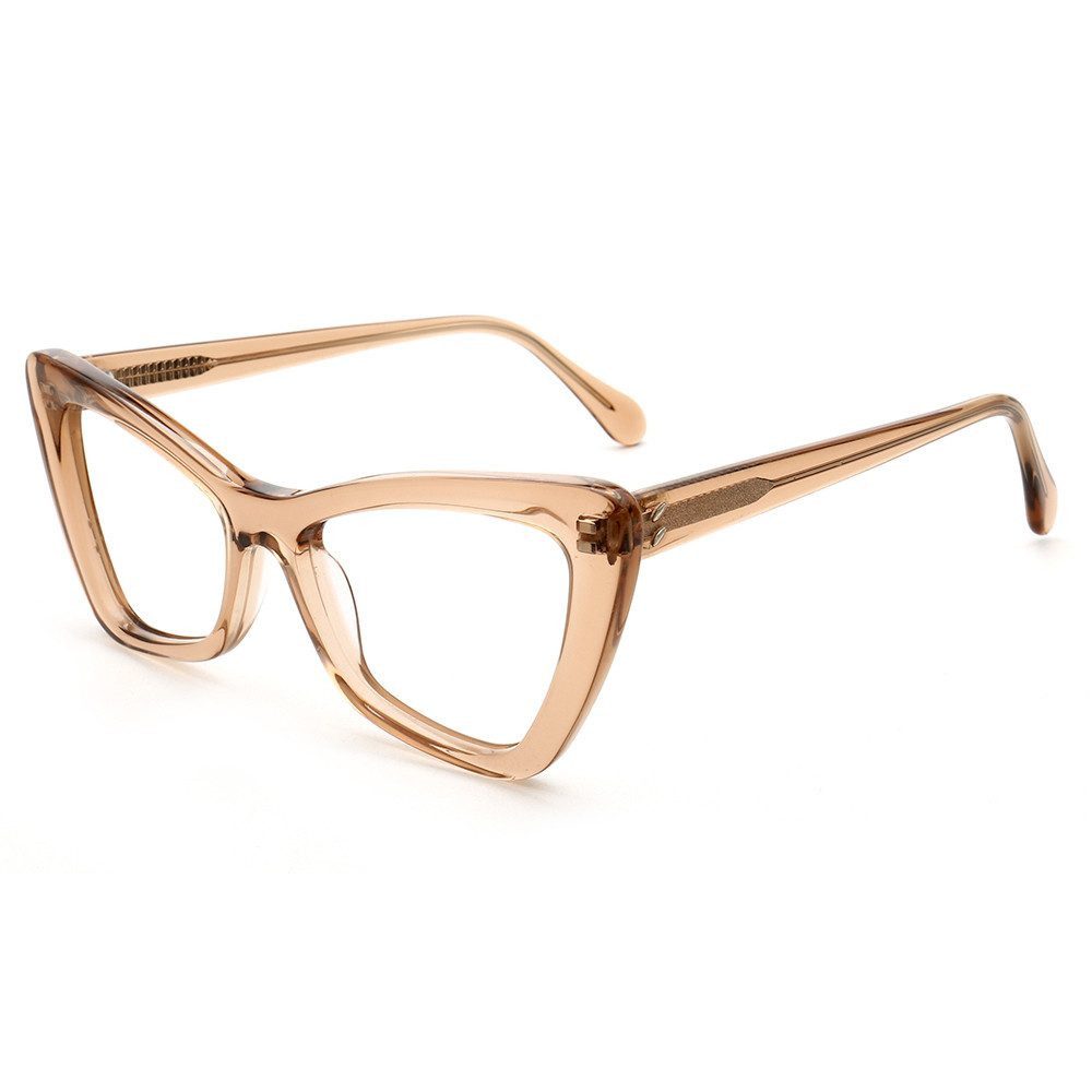 PACIEA Brillengestell Damen Herren Cat Eye Klassisch Vollrand Mode