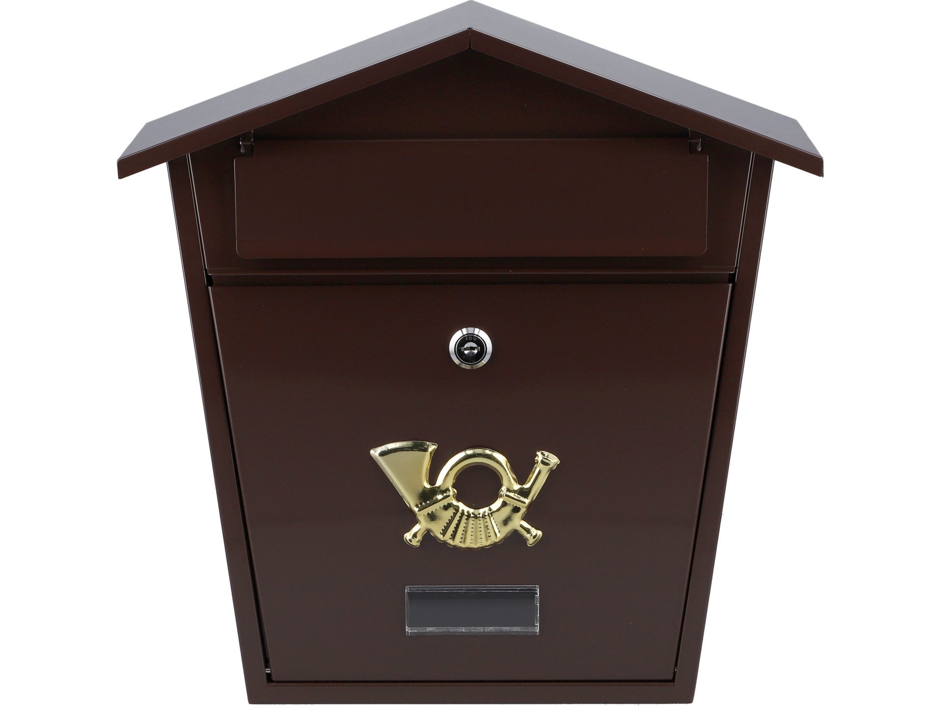 TRIZERATOP Briefkasten Skrzynka na listy 380x320x105mm brązowa (Briefkasten 380x320x105mm braun, Briefkasten 380x320x105mm braun)