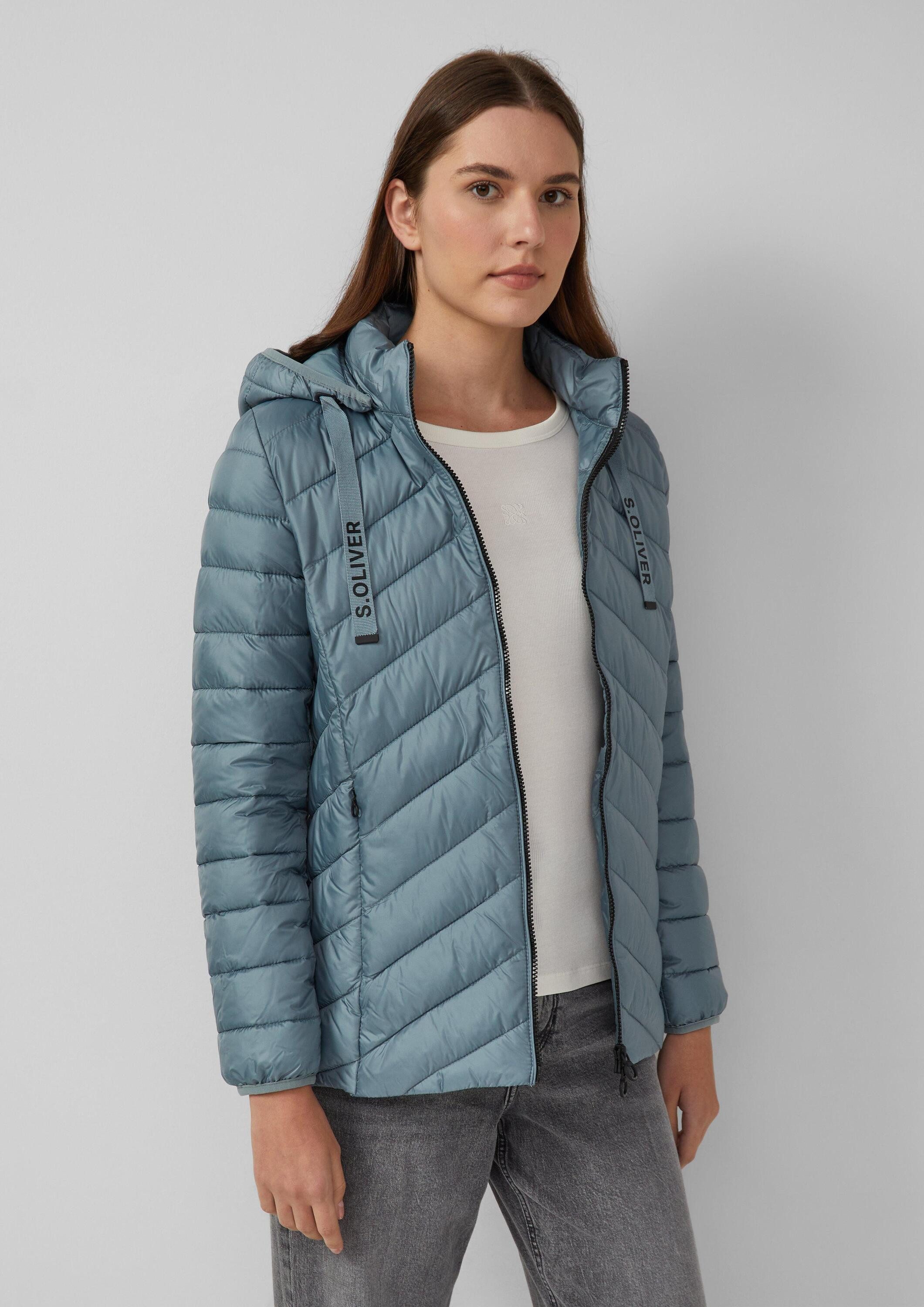 s.Oliver Funktionsjacke Outdoor-Jacke Steppjacke mit abnehmbarer Kapuze