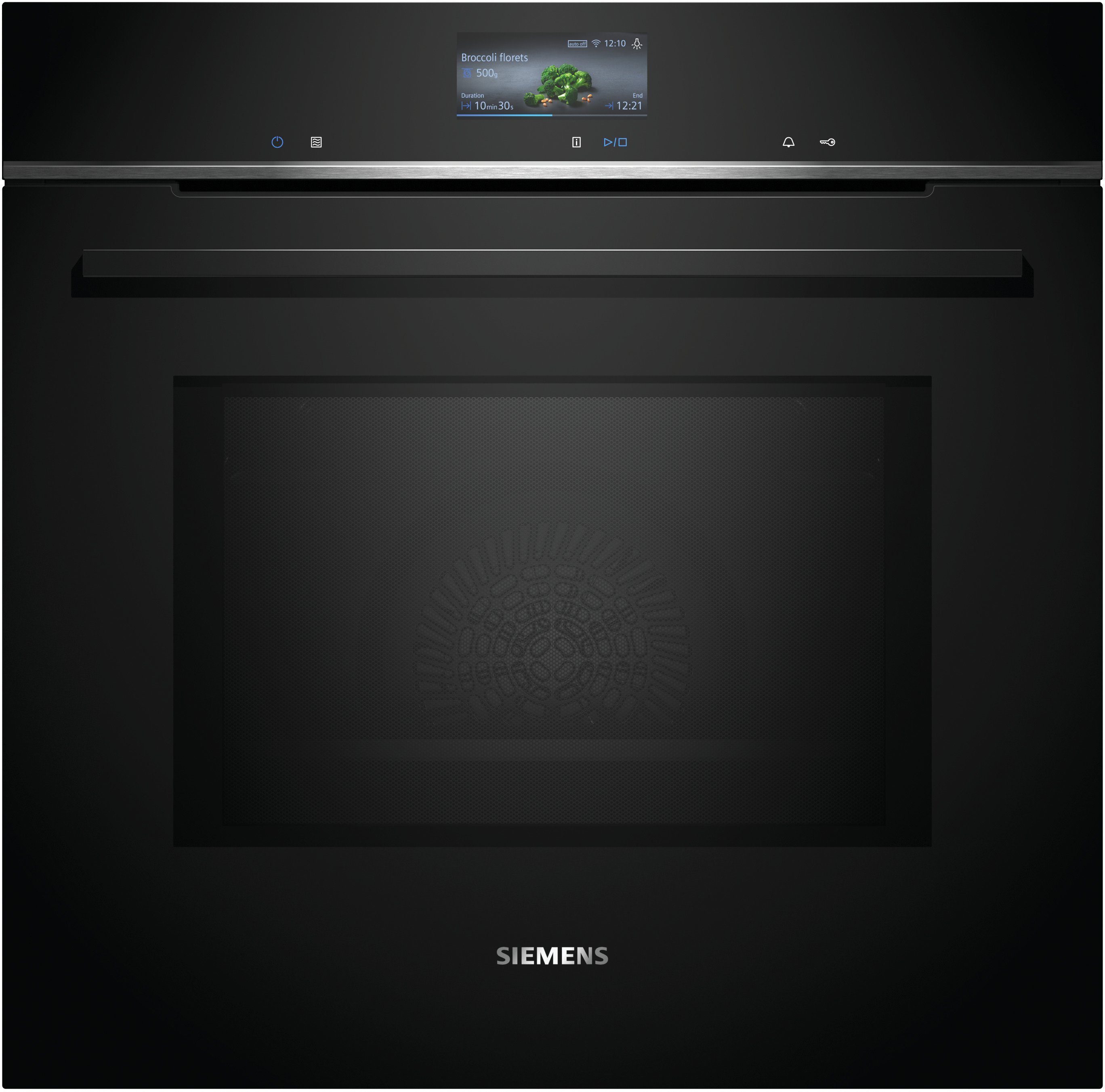 SIEMENS Backofen mit Mikrowelle iQ700 HM776GKB1, mit 1-fach-Teleskopauszug