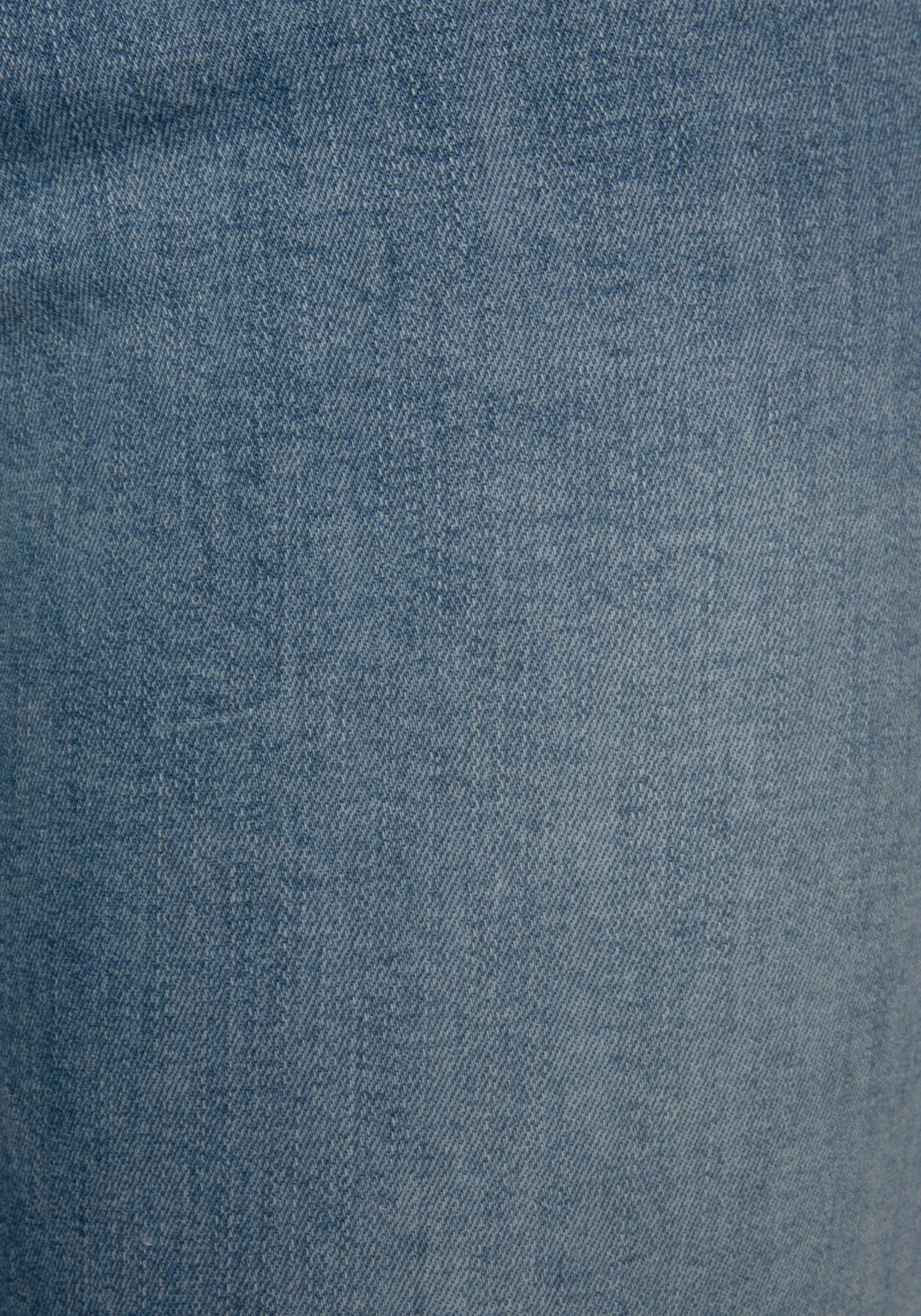 Buffalo High-waist-Jeans mit modischer Knopfleiste, schmale Skinny-Jeans, Stretch-Qualität
