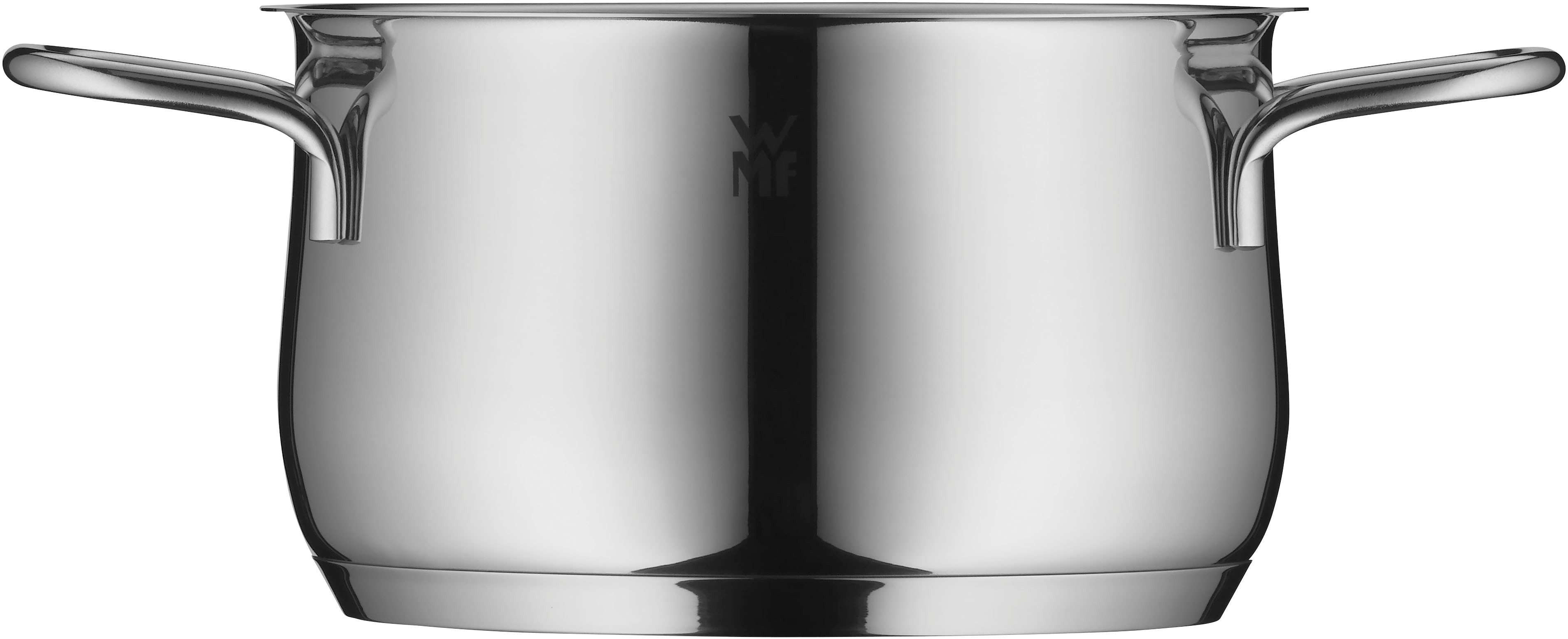 WMF Fleischtopf Diadem Plus, Cromargan® Edelstahl Rostfrei 18/10 (2-tlg), breiter Schüttrand, außergewöhnliches Design, spülmaschinengeeignet