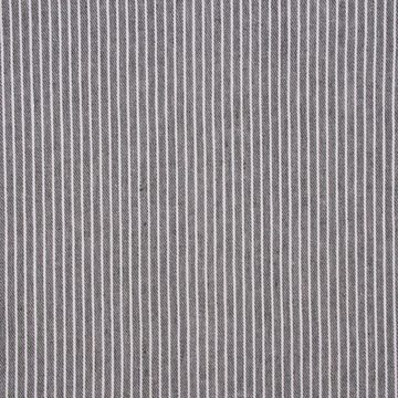 SCHÖNER LEBEN. Stoff Bekleidungsstoff Baumwoll-Mischung leichte Webware Rayus Streifen grau, atmungsaktiv