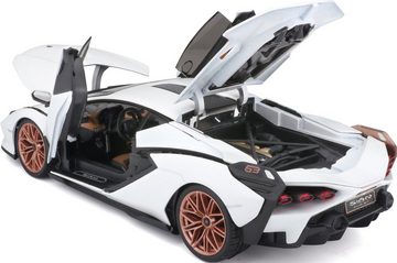 Bburago Sammlerauto Lamborghini Sian FKP37, weiß, Maßstab 1:18