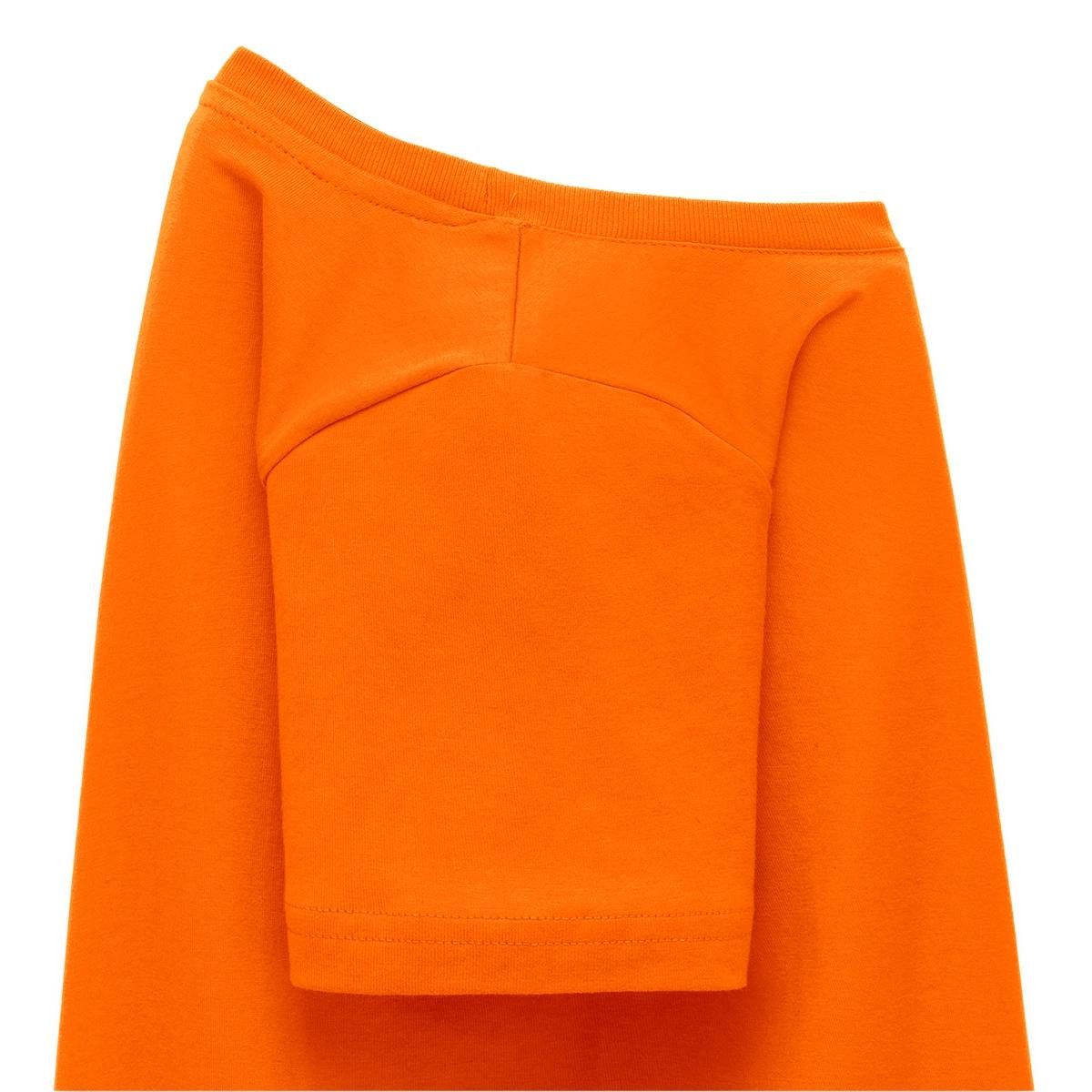 Spreadshirt T-Shirt Oranges M Kostüm Mit Gesicht Karneval Gruppen Kinder T-Shirt (1-tlg)