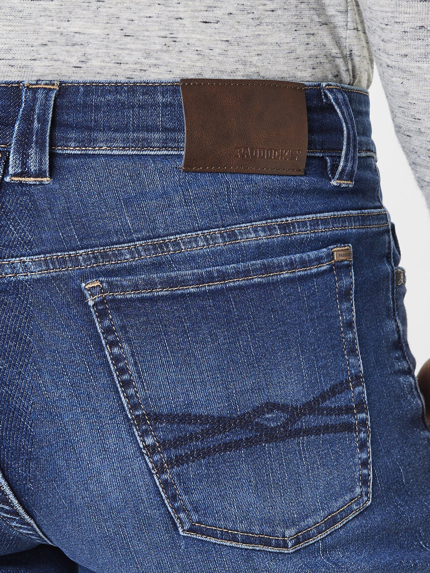 Slim-Fit blue/dark Motion Stretchjeans Comfort using stone+soft & Slim-fit-Jeans RANGER Paddock's
