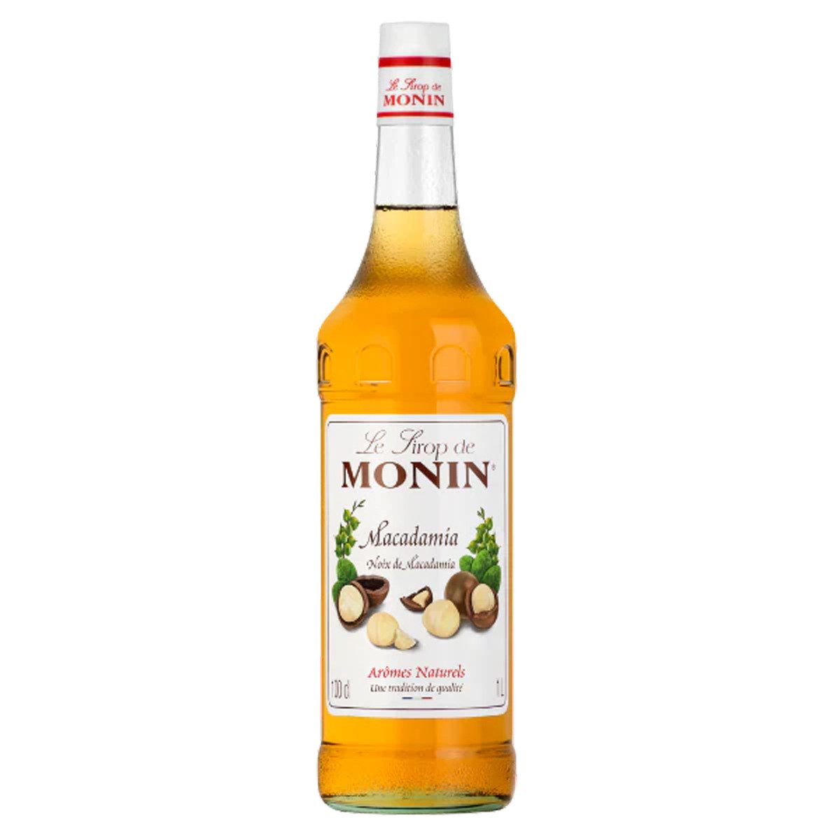 MONIN Getränke-Sirup, Monin Macadamia Sirup ideal für Milchgetränke und Shakes 1000ml