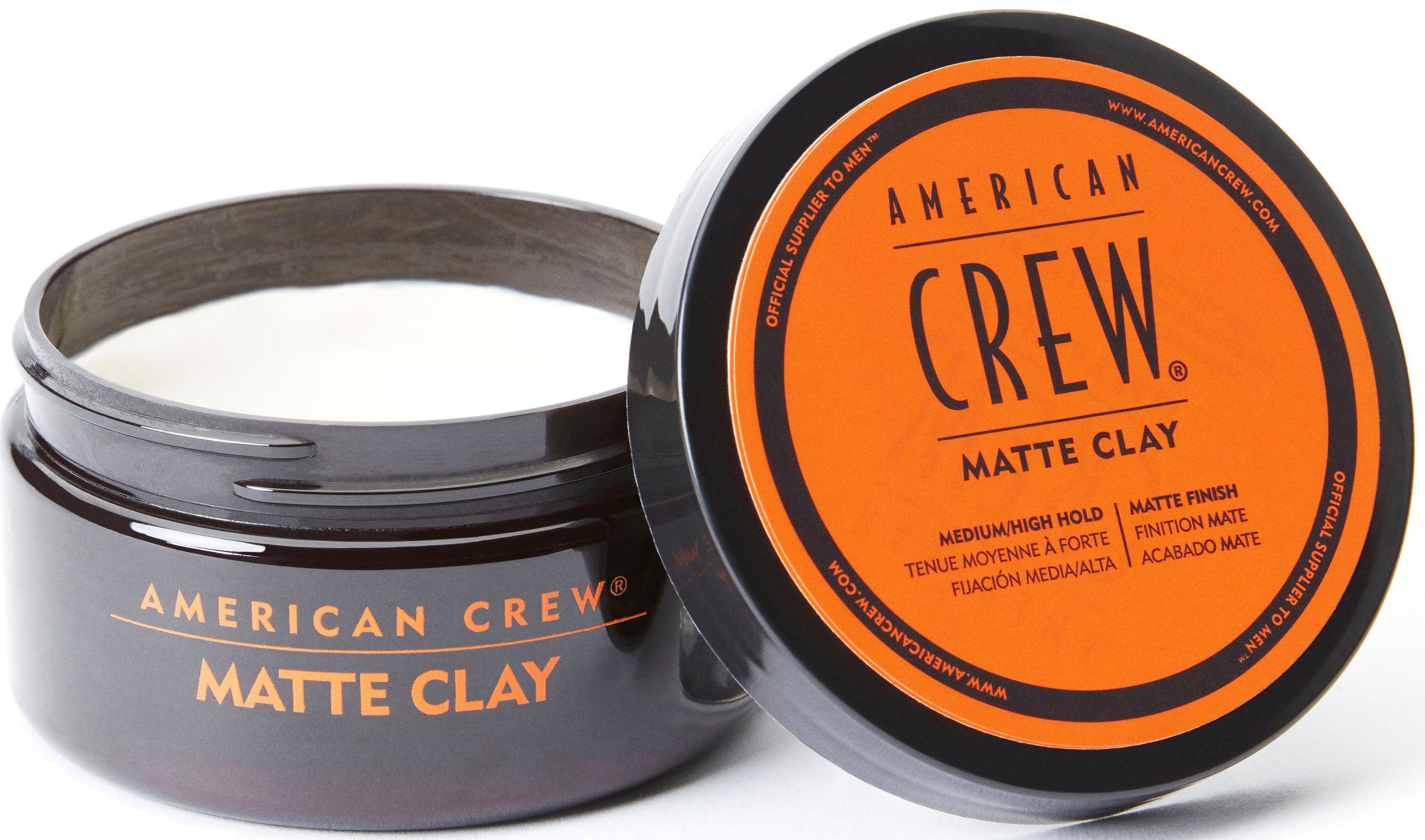 American Crew Styling-Creme MATTE CLAY, starker Halt, dennoch flexibel & formbar, kurzes bis mittellanges Haar